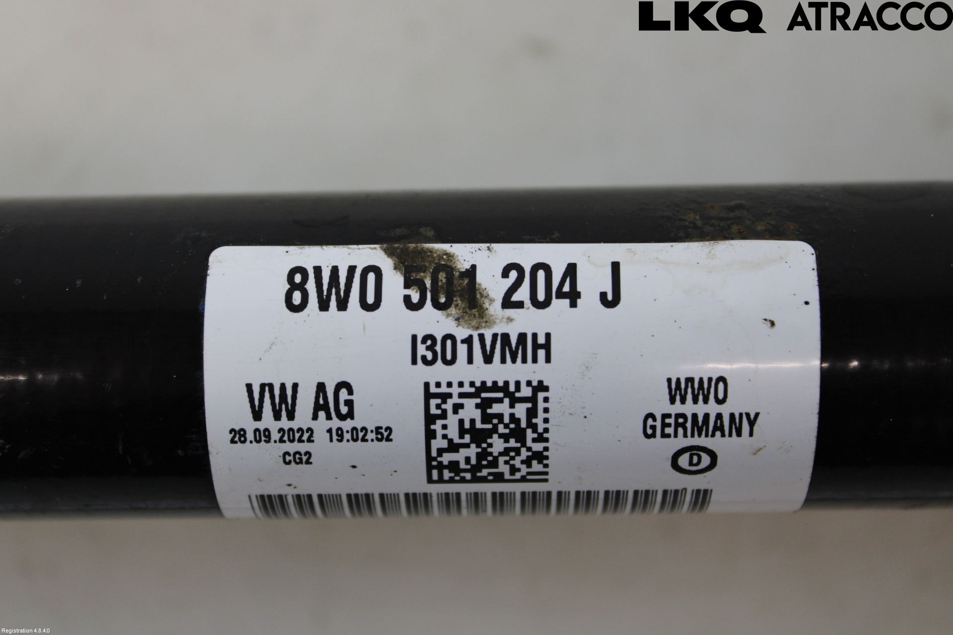 Audi A4/S4 B9 20- Drivaxel Bak Höger