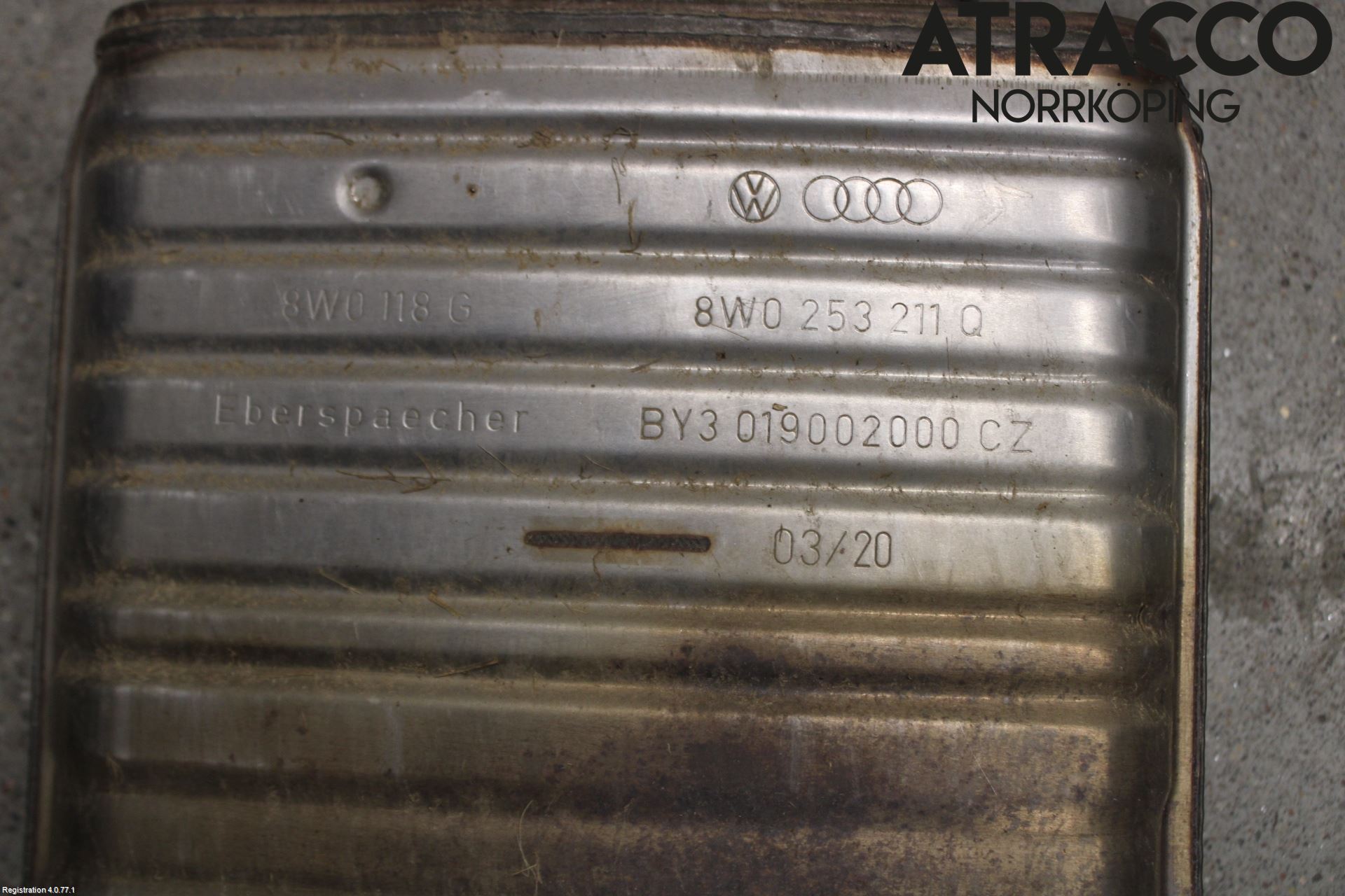 Audi A5 17- Avgas Mellandämpare