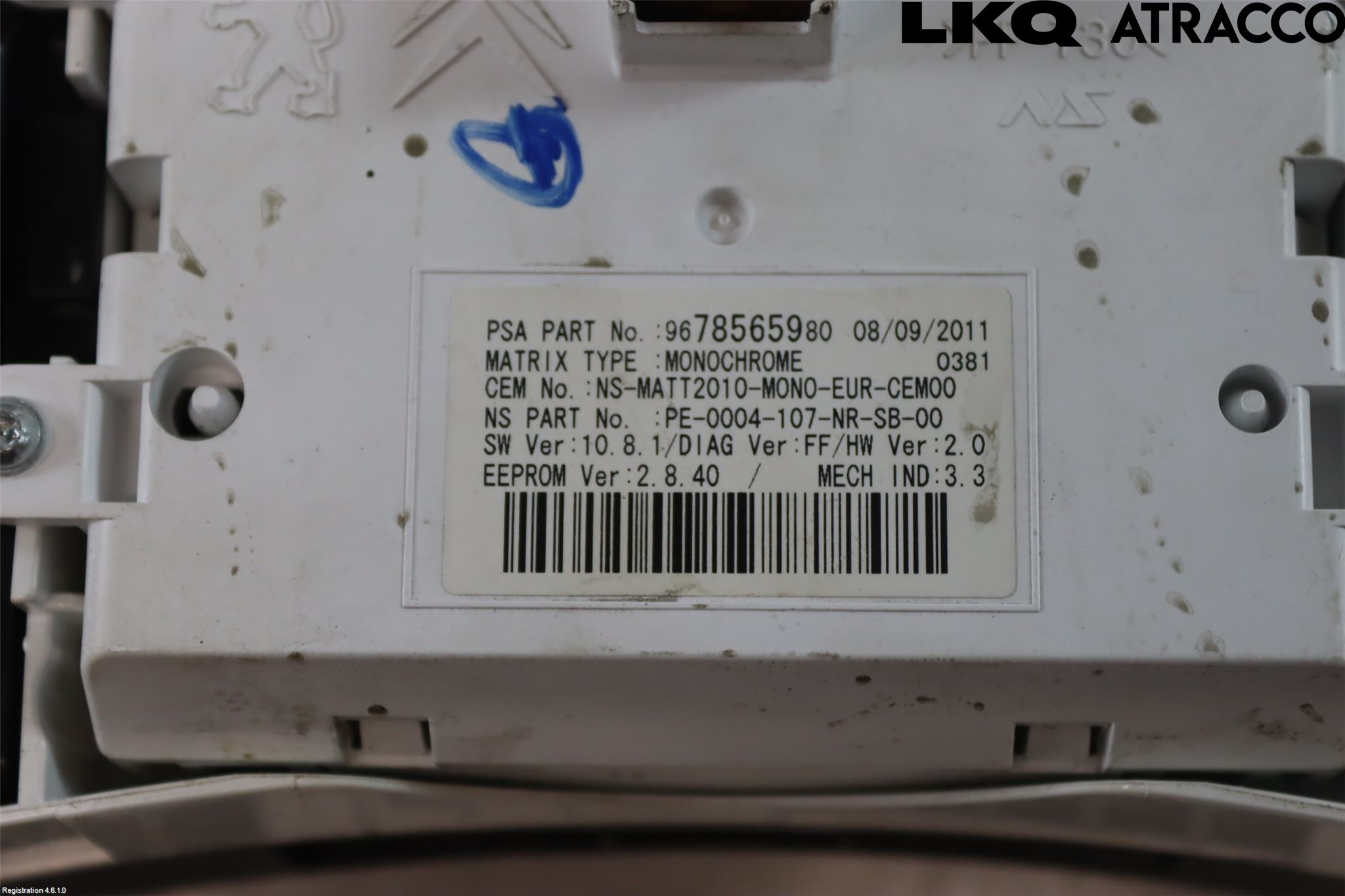 Peugeot 508 11-18 Instrument Komb