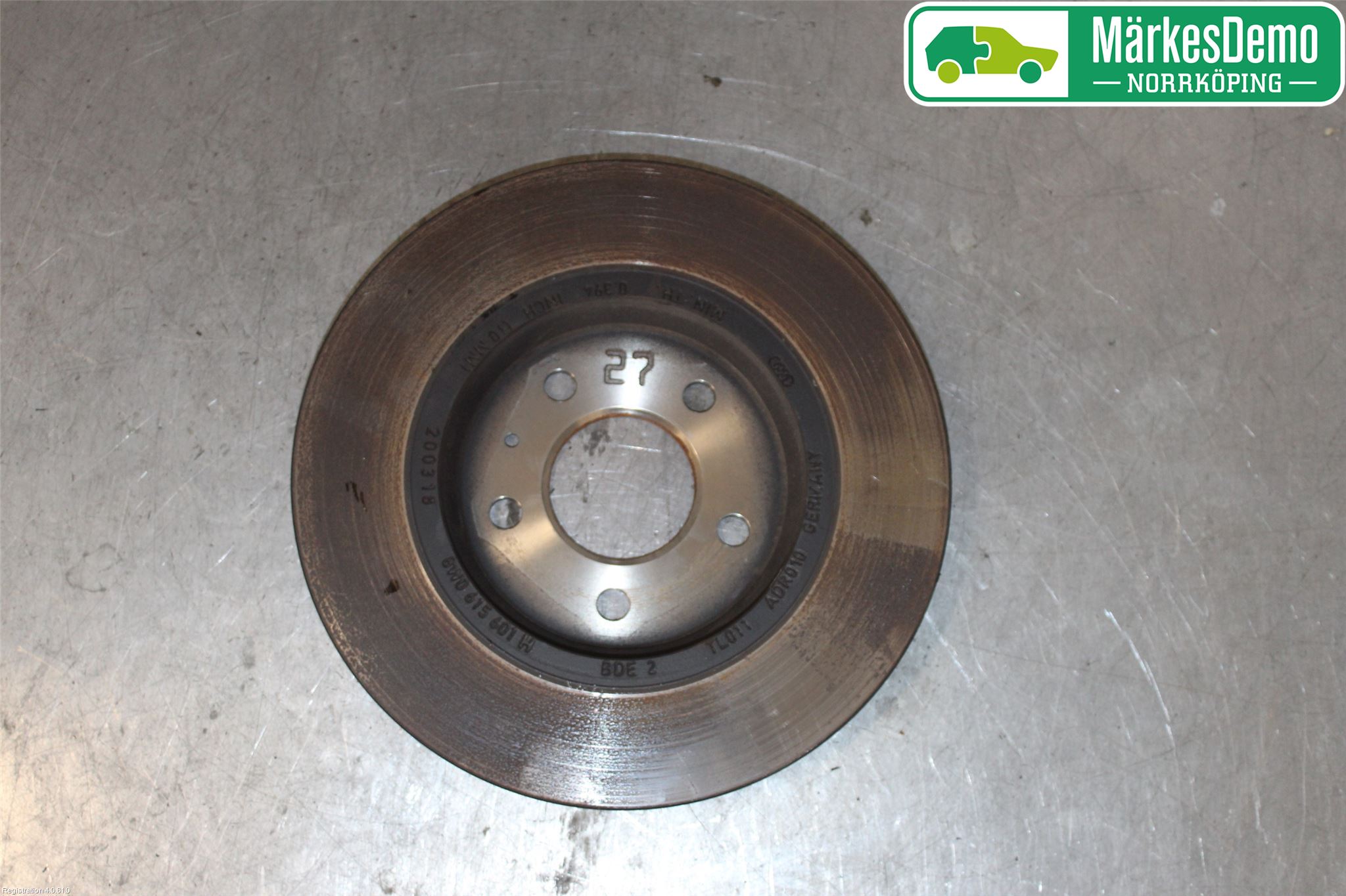 Audi A4/S4 B9 16-19 Bromsskiva Bak