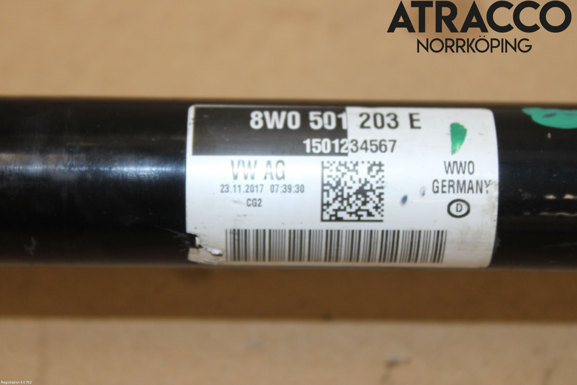 Audi A4/S4 B9 16-19 Drivaxel Bak Vänster