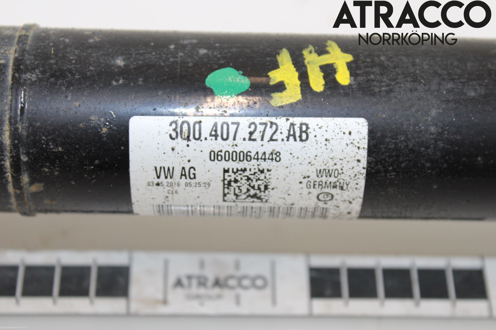 Volkswagen VW CADDY 16-20 Drivaxel Fram Höger
