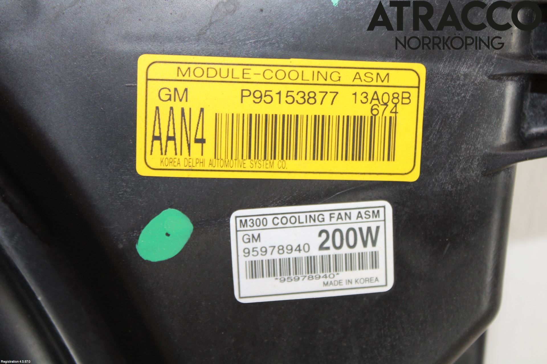 GM CHEVROLET SPARK Kylfläkt El