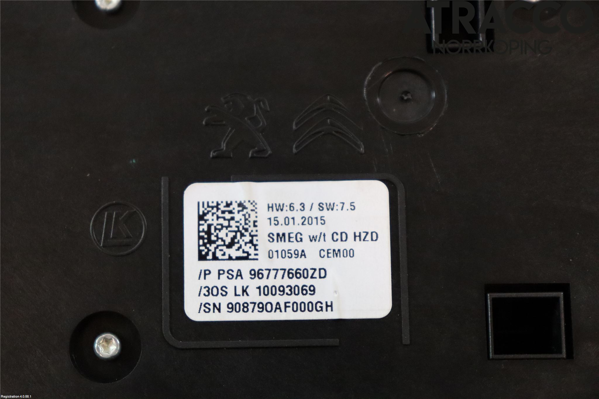 Peugeot 308 14-21 Cd Radio - Multimediapanel