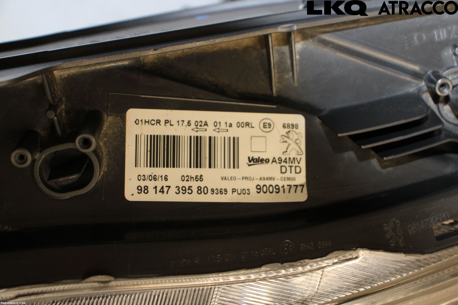 Peugeot 2008 13-20 Strålkastare Höger