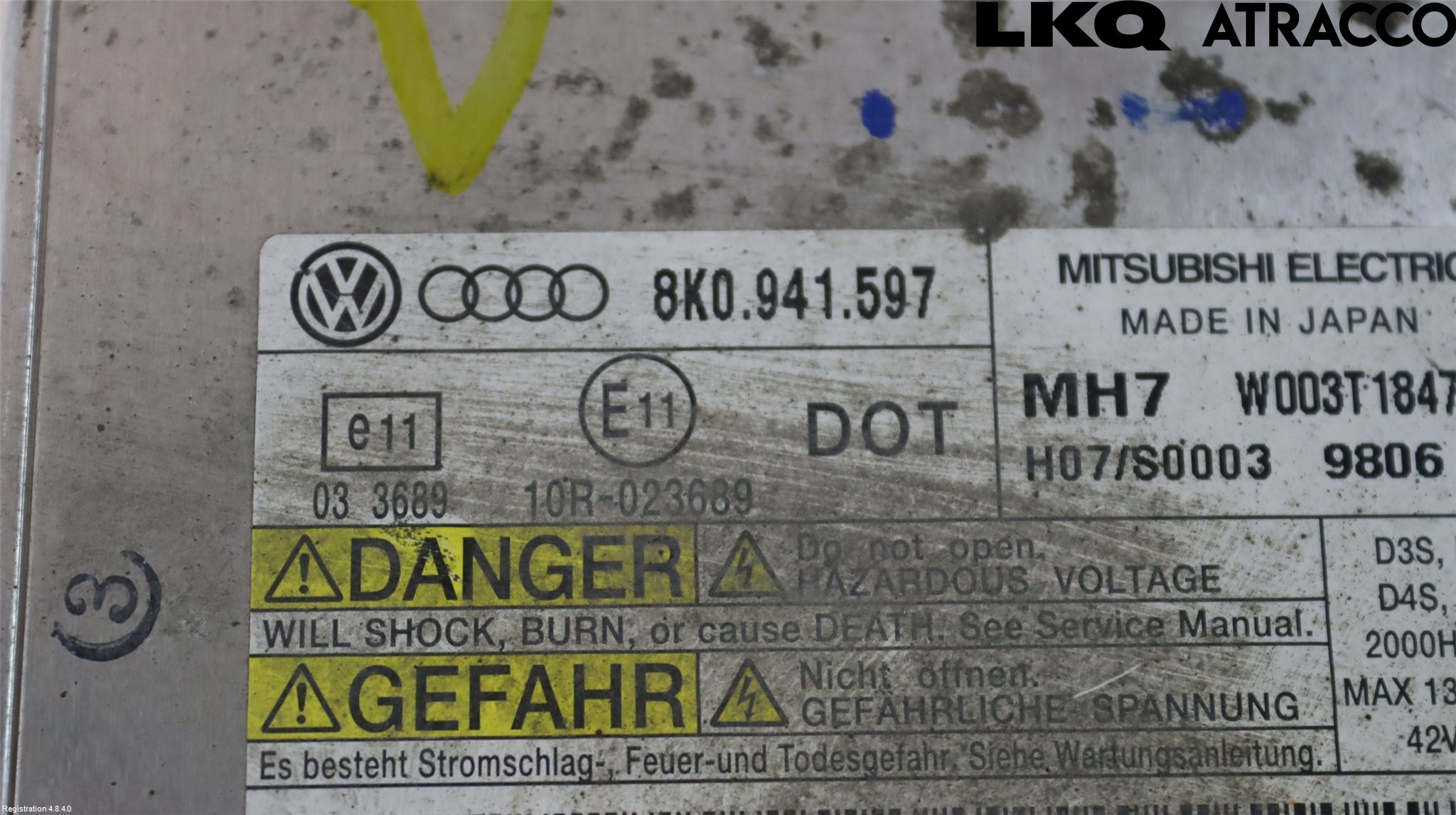 Audi A3/S3 05-13 Styrenhet Strålkastare