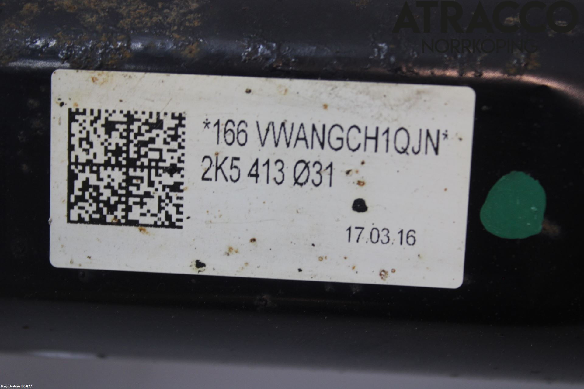 Volkswagen VW CADDY 16-20 Fjäderben Fram Vänster
