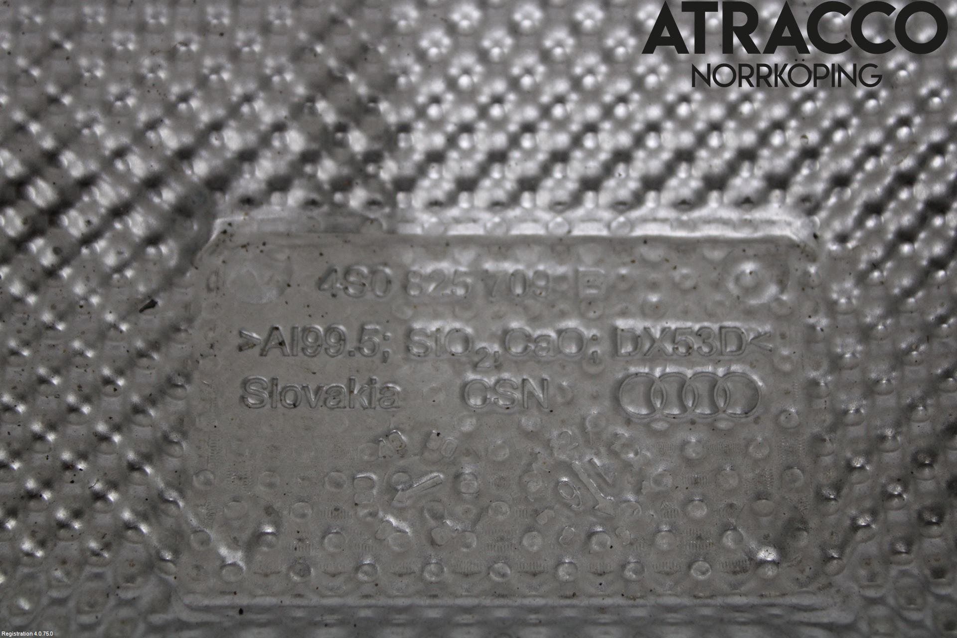 Audi R8 Hasplåt Plåt-Plast