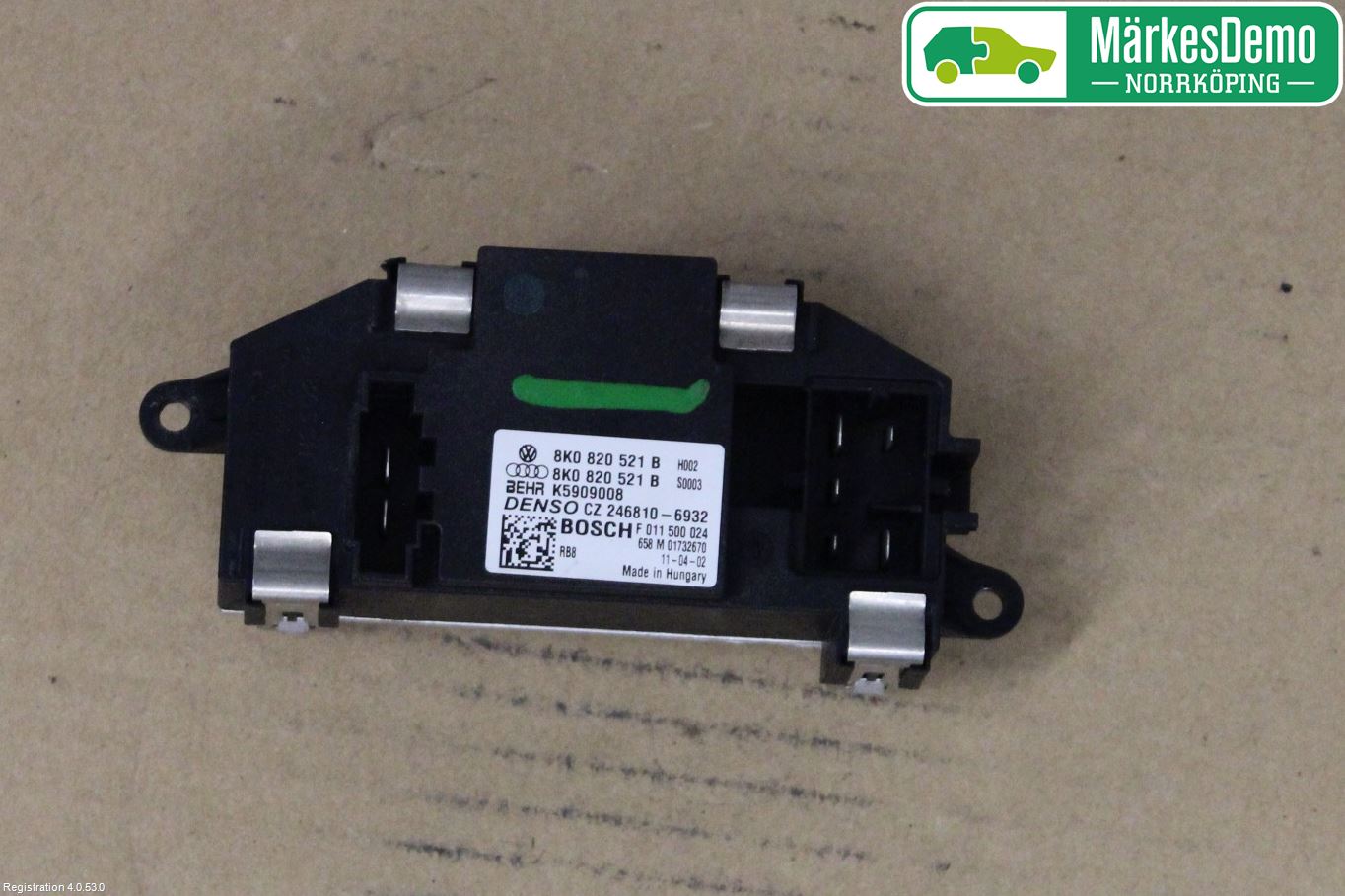 Audi A4/S4 08-11 Värmefläktsmotstånd