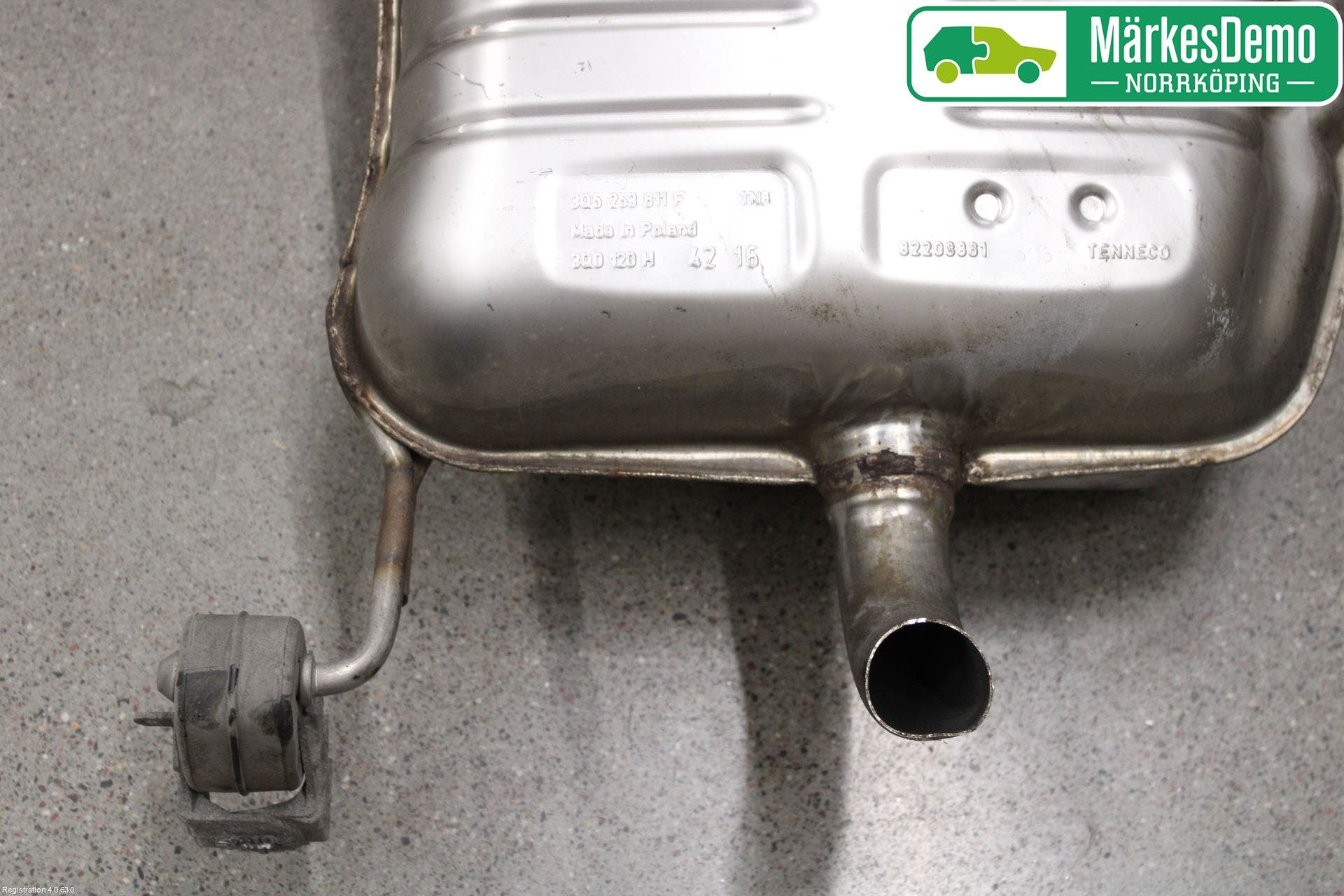 Volkswagen VW PASSAT 15-19 Avgas Halvsats