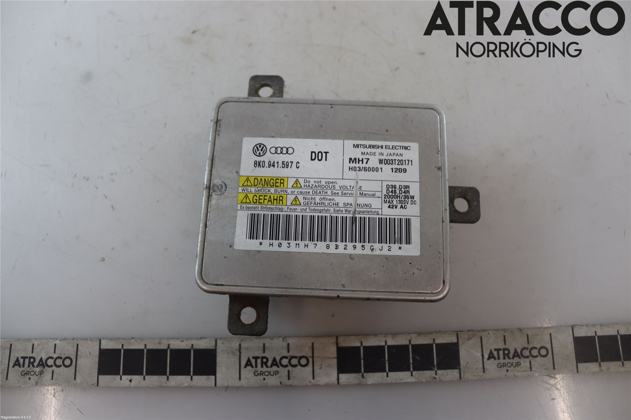 Audi A4/S4 08-11 Styrenhet Strålkastare