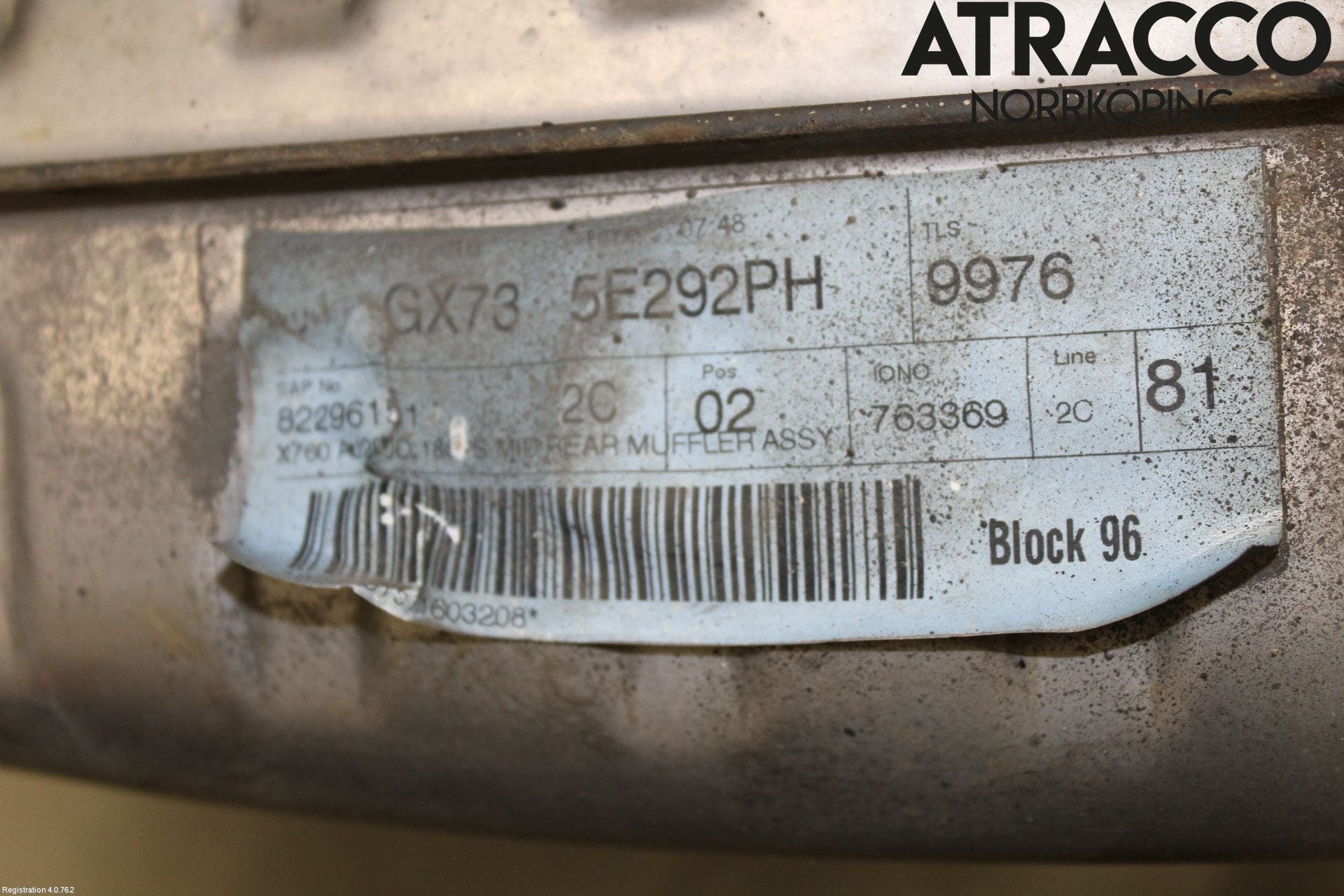 Jaguar XE (X760) 15-24 Avgas Bakre Dämpare