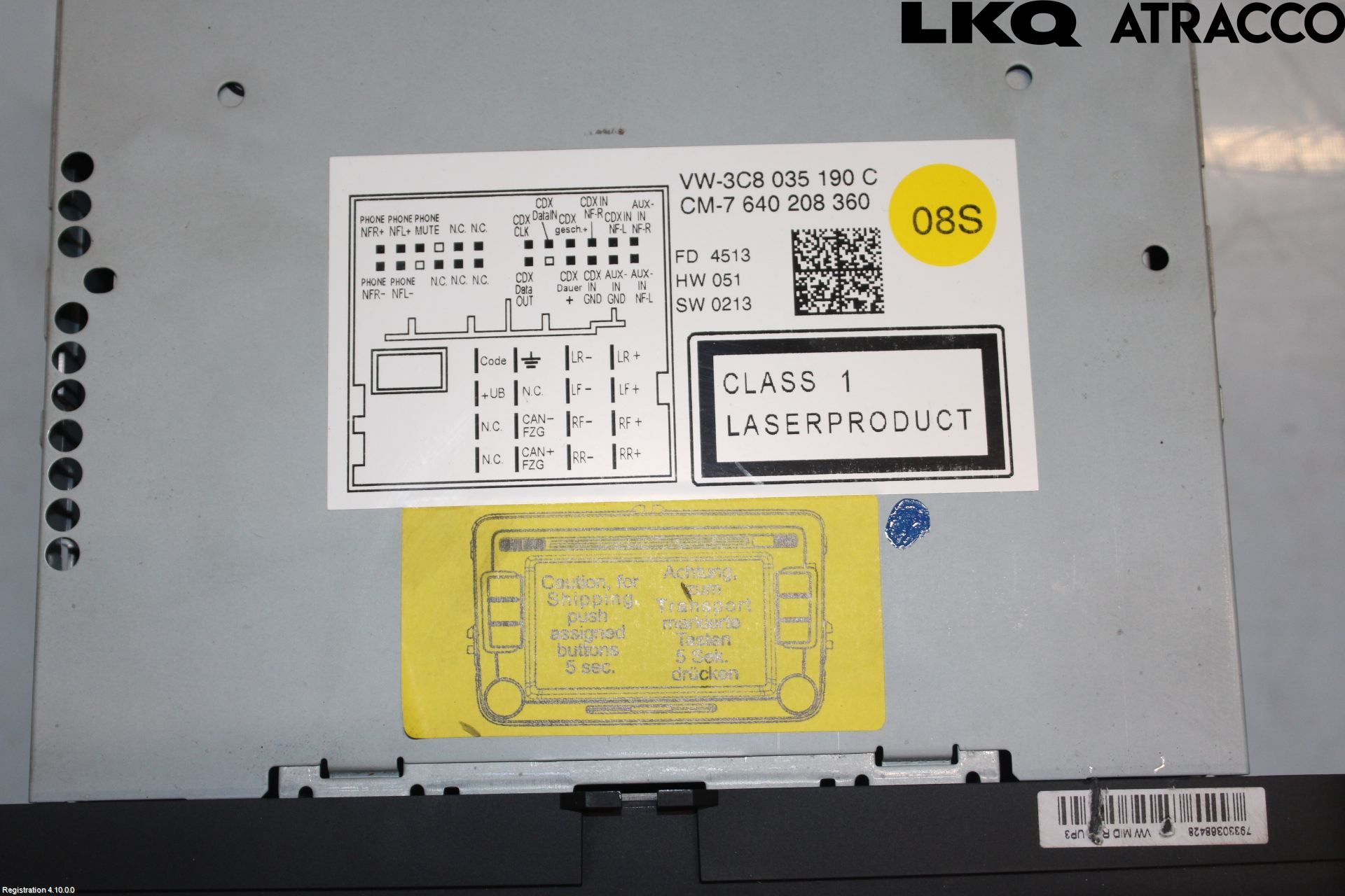 Volkswagen VW PASSAT 11-14 Cd Radio - Multimediapanel