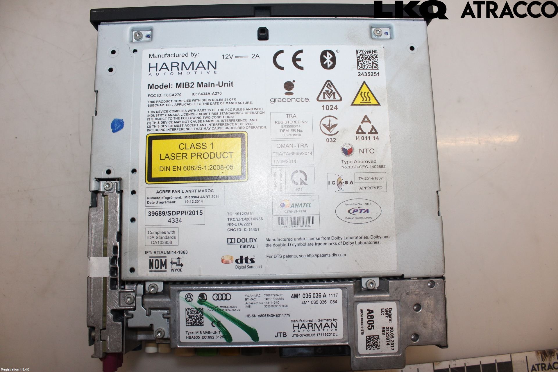 Audi Q7/SQ7 Cd Radio - Multimediapanel