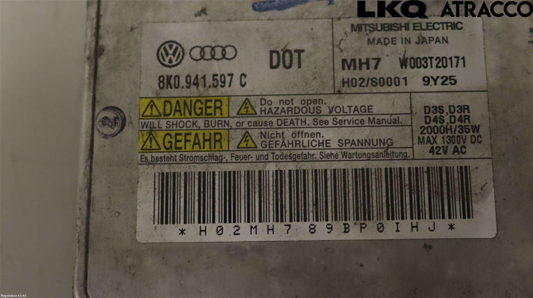 Audi A4/S4 08-11 Styrenhet Strålkastare