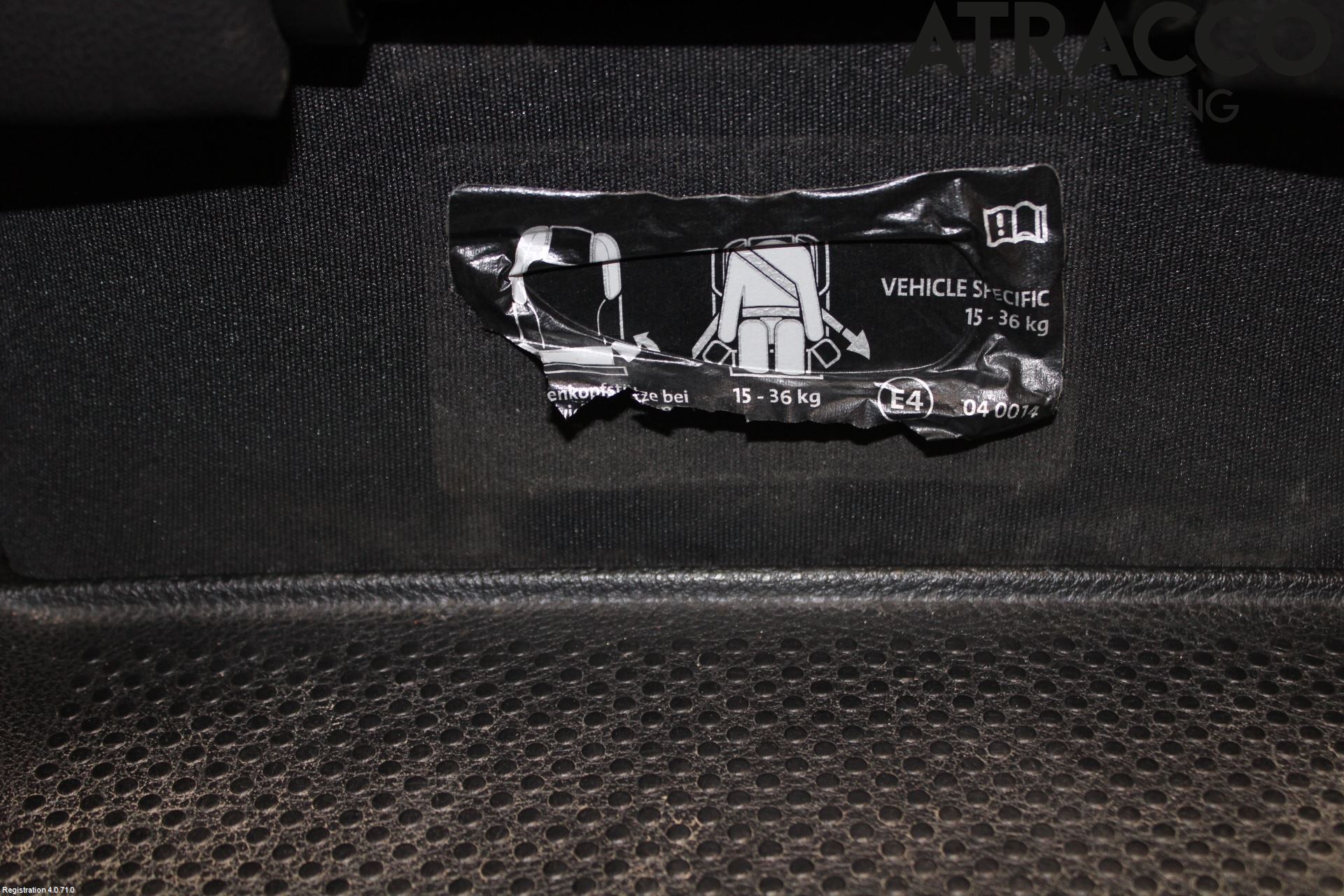 Volkswagen VW SHARAN 11- Inredning Stol Bak