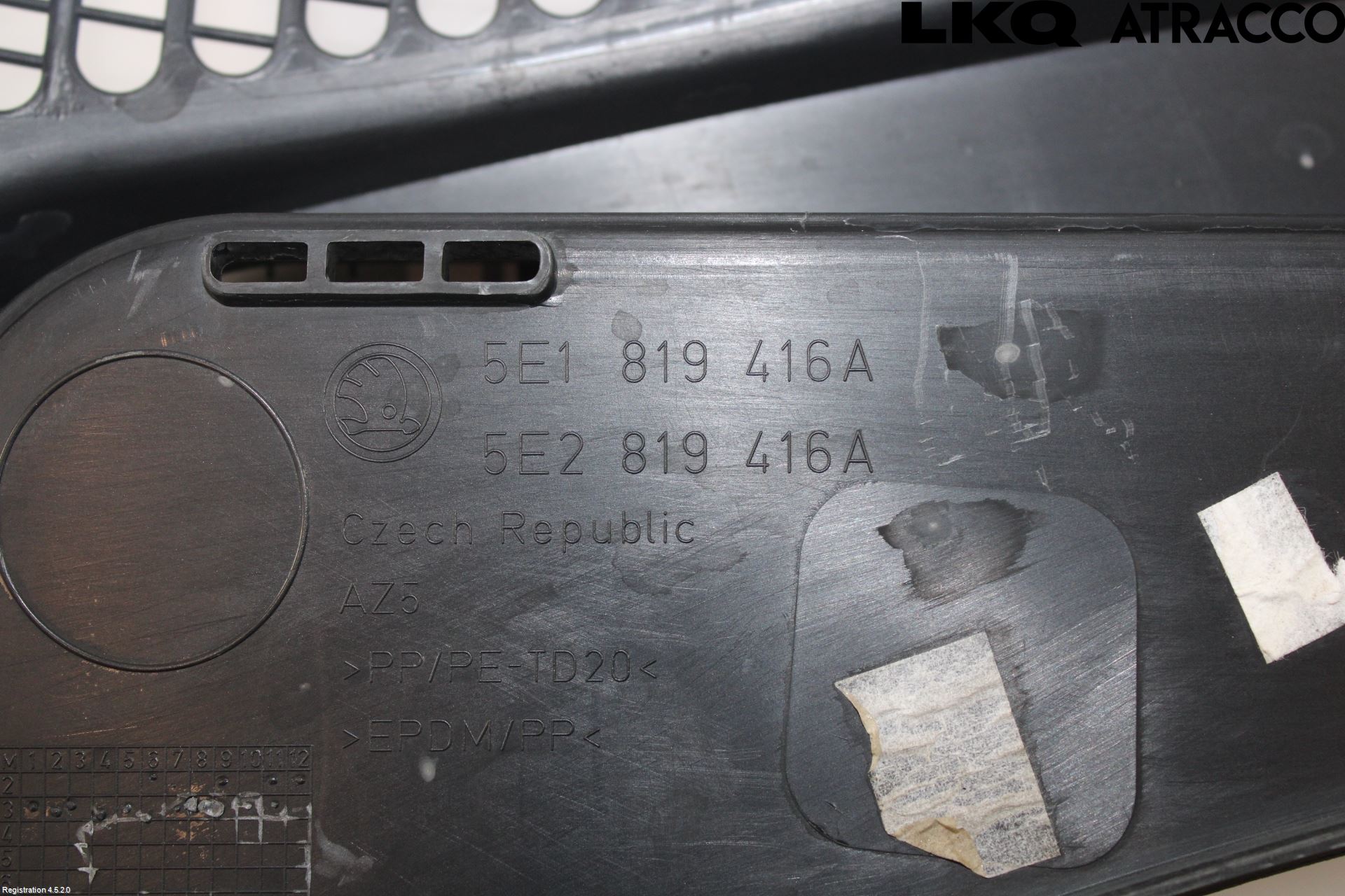 Skoda OCTAVIA (5E) 13-20 Torpedplåt-Torpedplast
