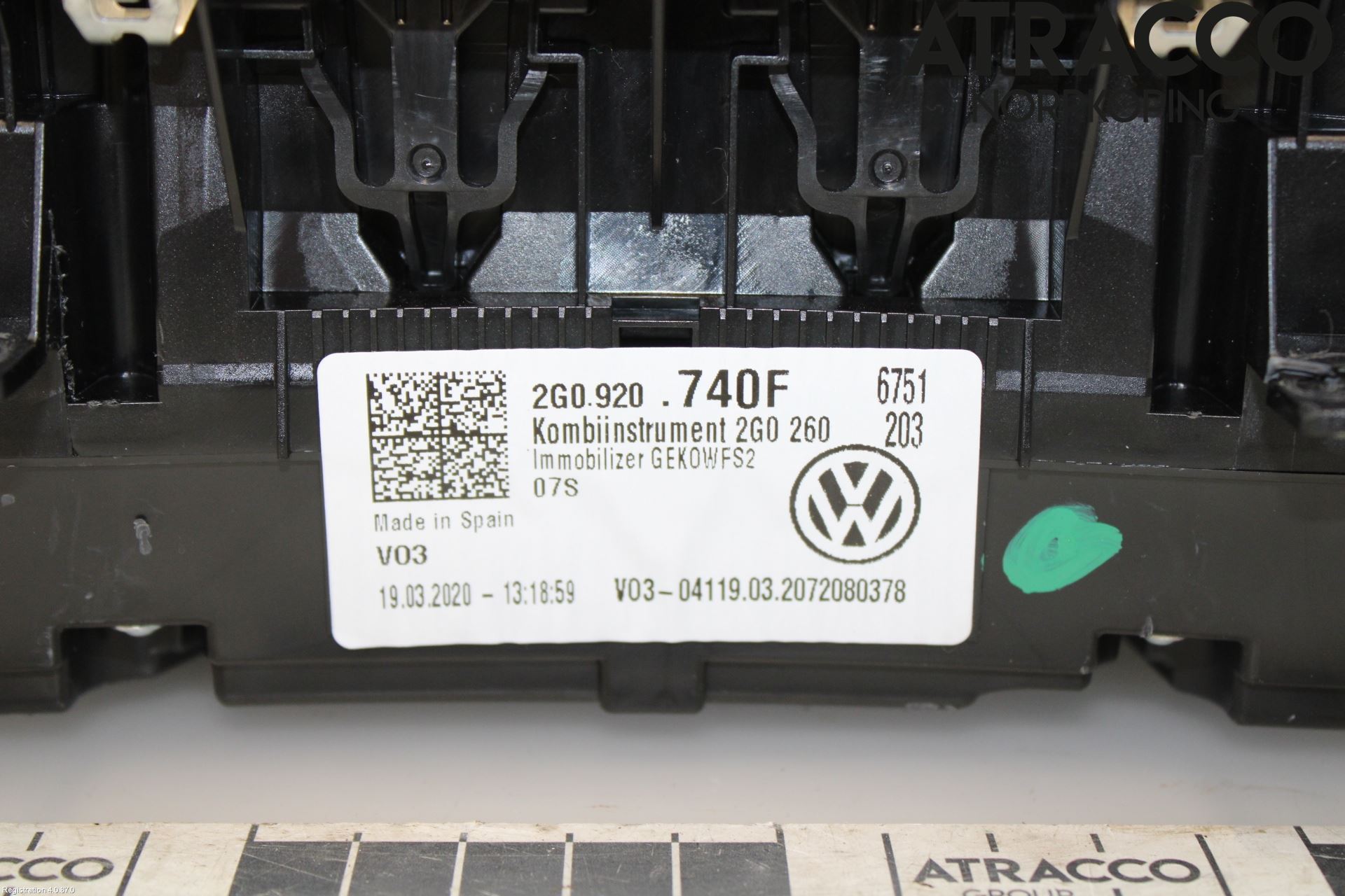 Volkswagen VW POLO VI 18->> Instrument Komb