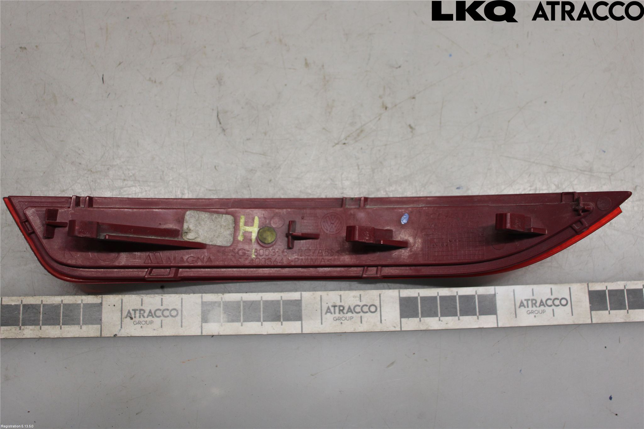 Volkswagen VW JETTA VI 11- Dimljus/Reflex Bak