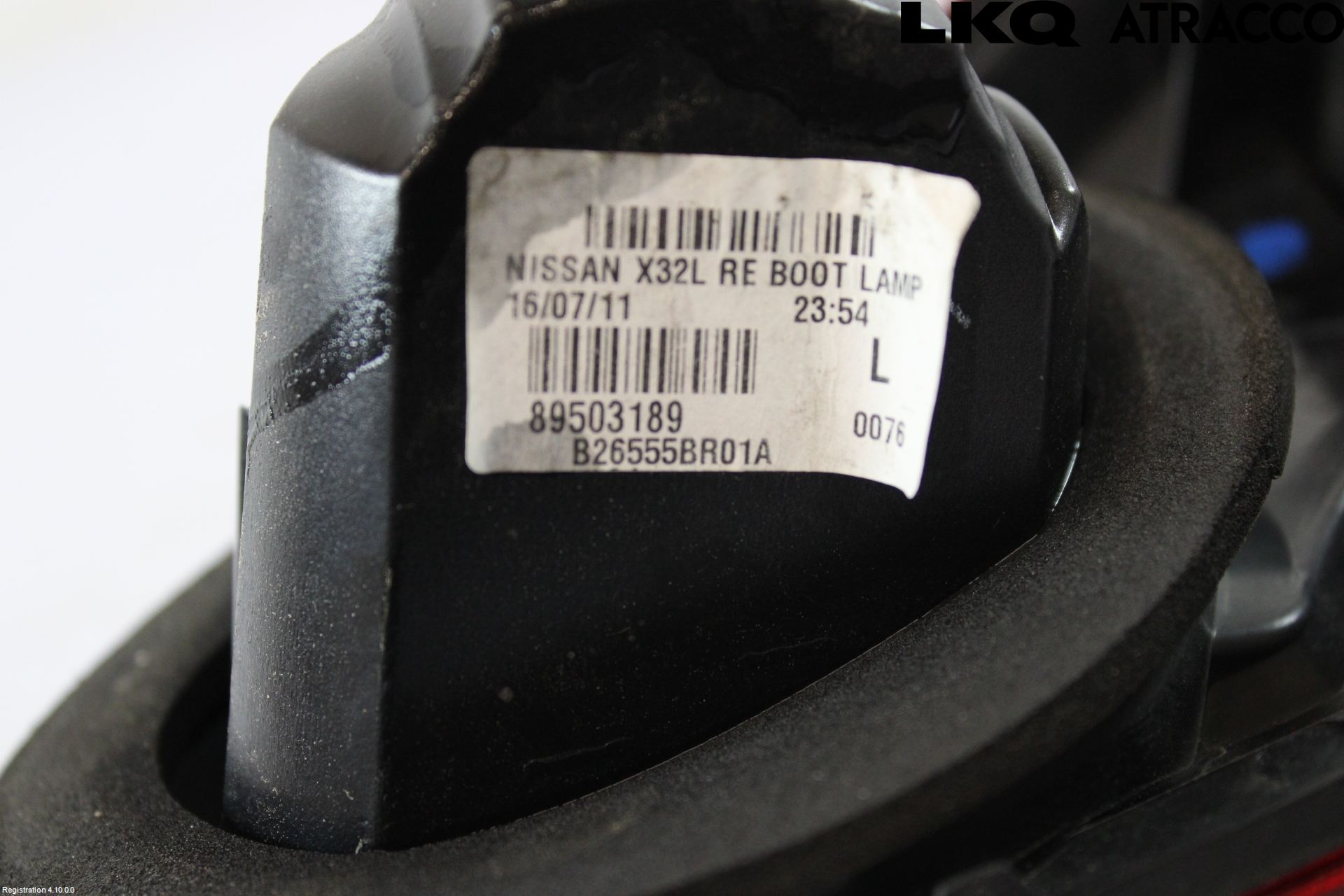 Nissan QASHQAI+2  10-14 Bakljus Lucka Vä
