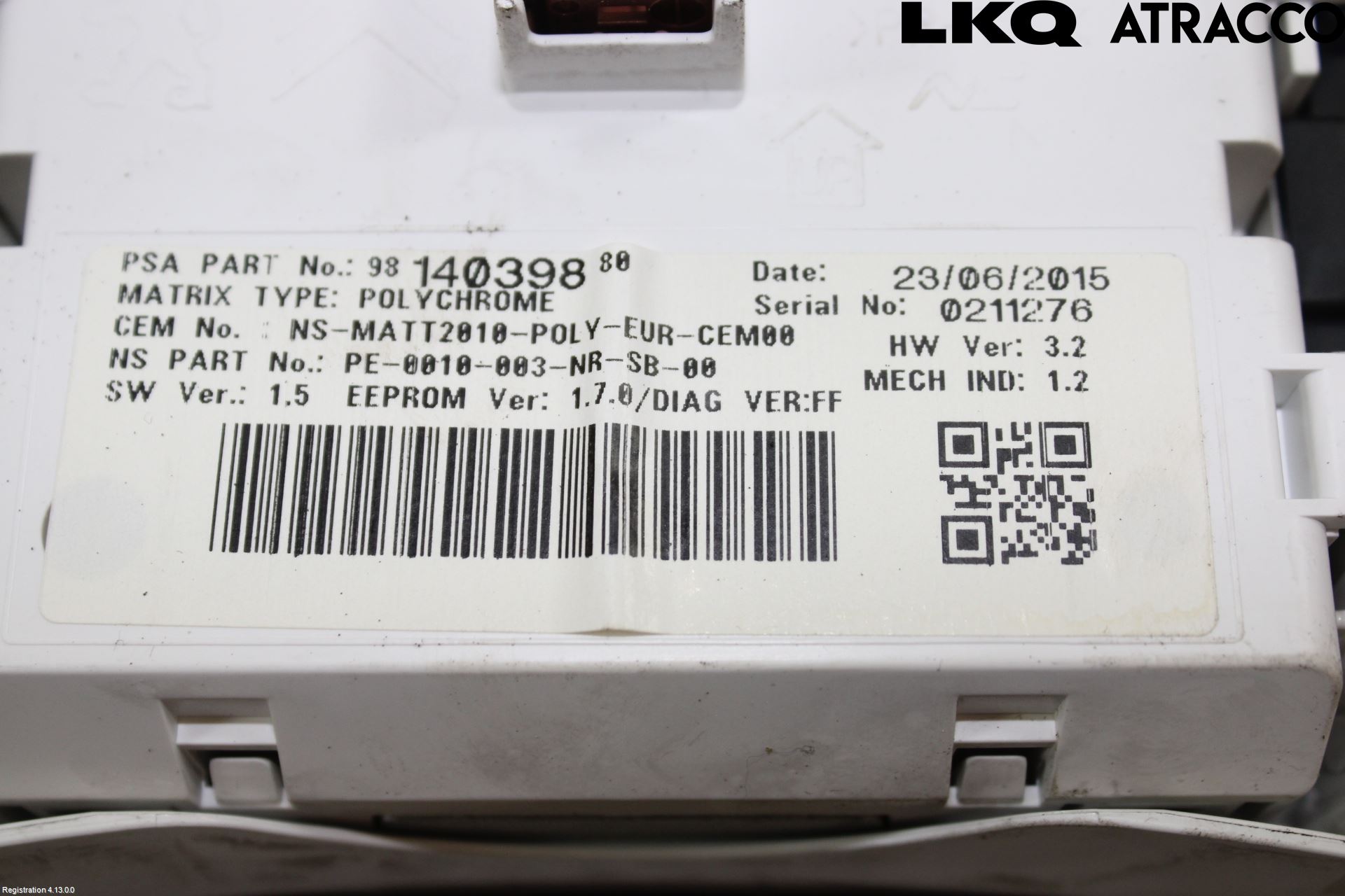 Peugeot 508 11-18 Instrument Komb