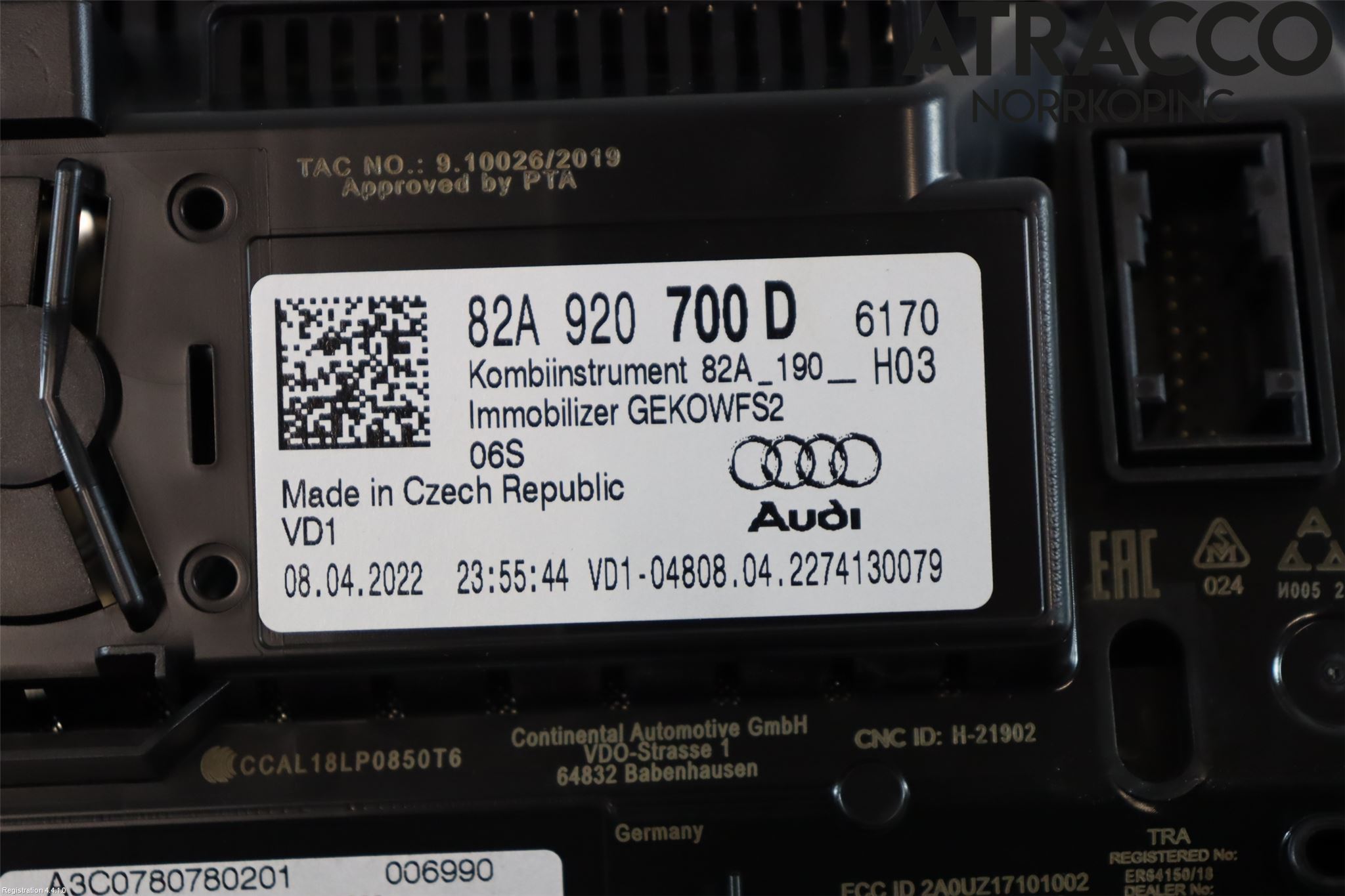 Audi A1 19- Instrument Komb