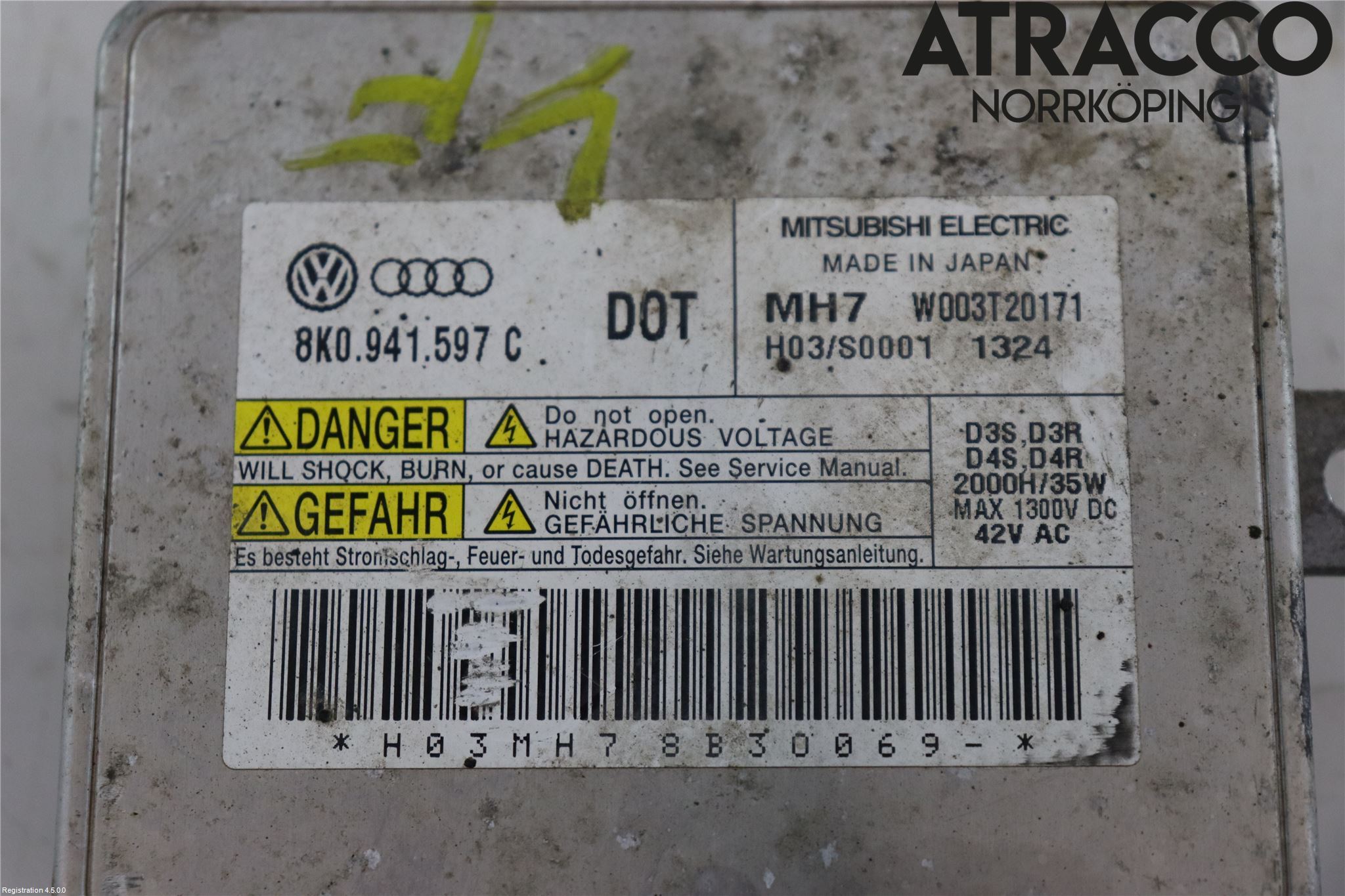 Audi A3/S3 05-13 Styrenhet Strålkastare