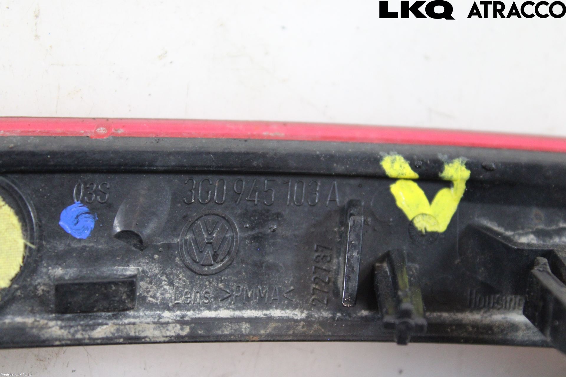 Volkswagen VW PASSAT 15-19 Dimljus/Reflex Bak