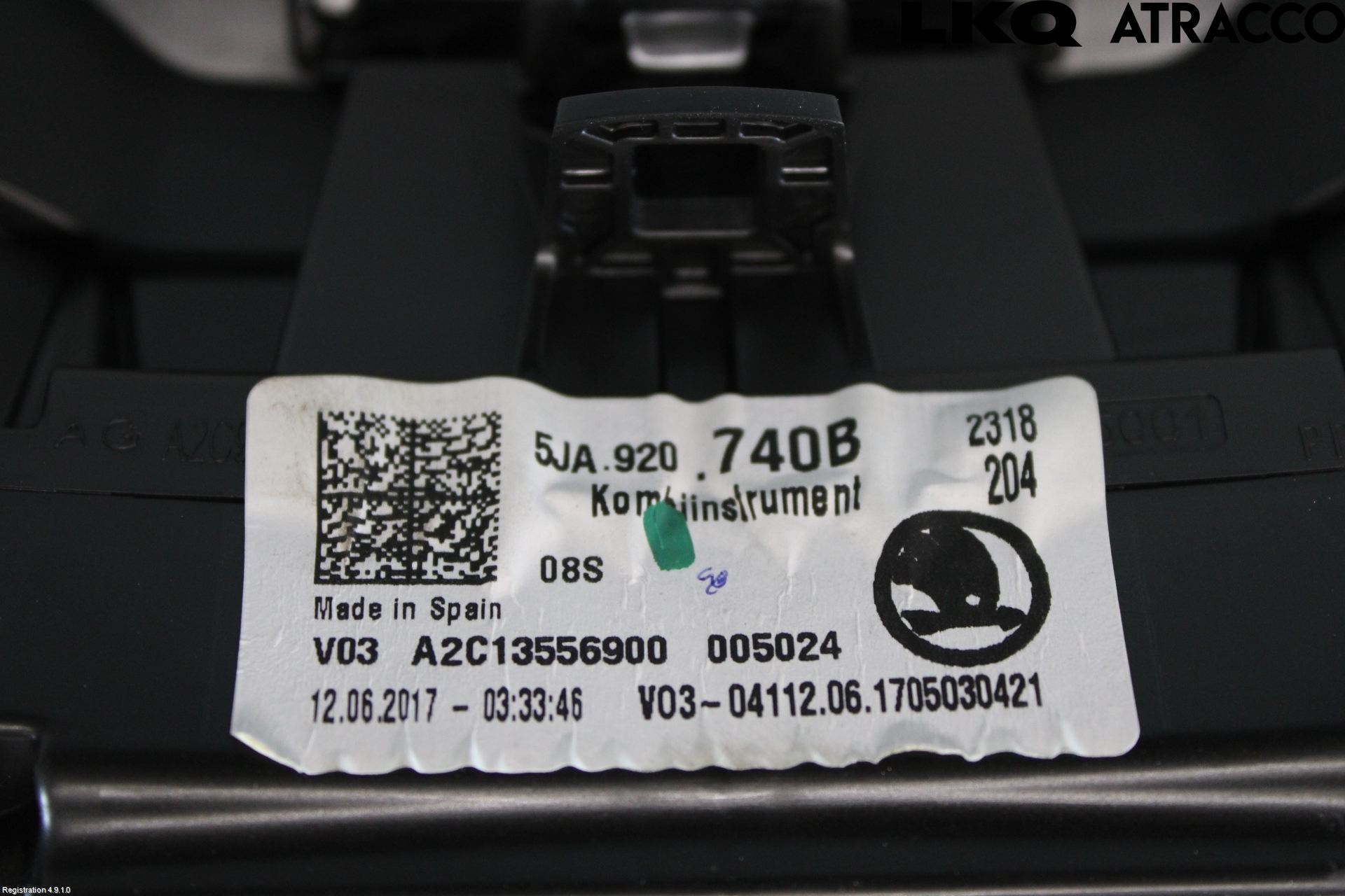 Skoda RAPID Instrument Komb