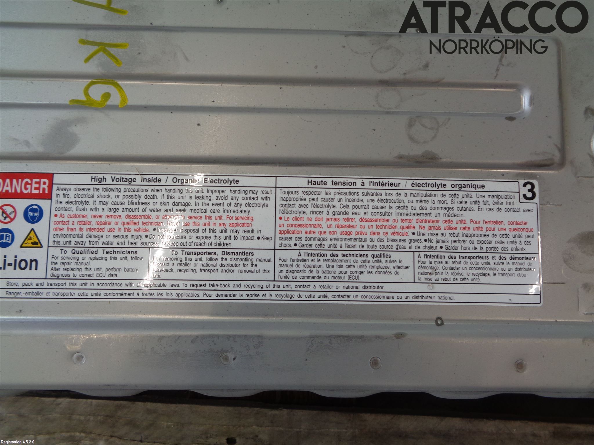 Toyota YARIS XP21 20- Batteri Högspänning