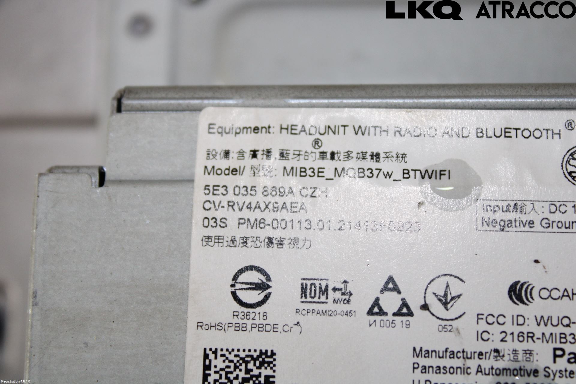 Skoda OCTAVIA (NX) 20- Cd Radio - Multimediapanel