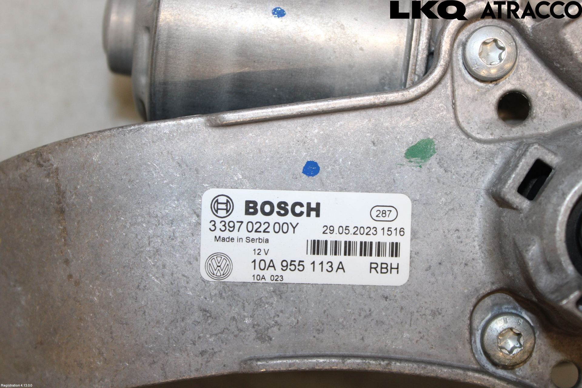 Volkswagen VW ID.3 21- Torkarmekanism Vindruta