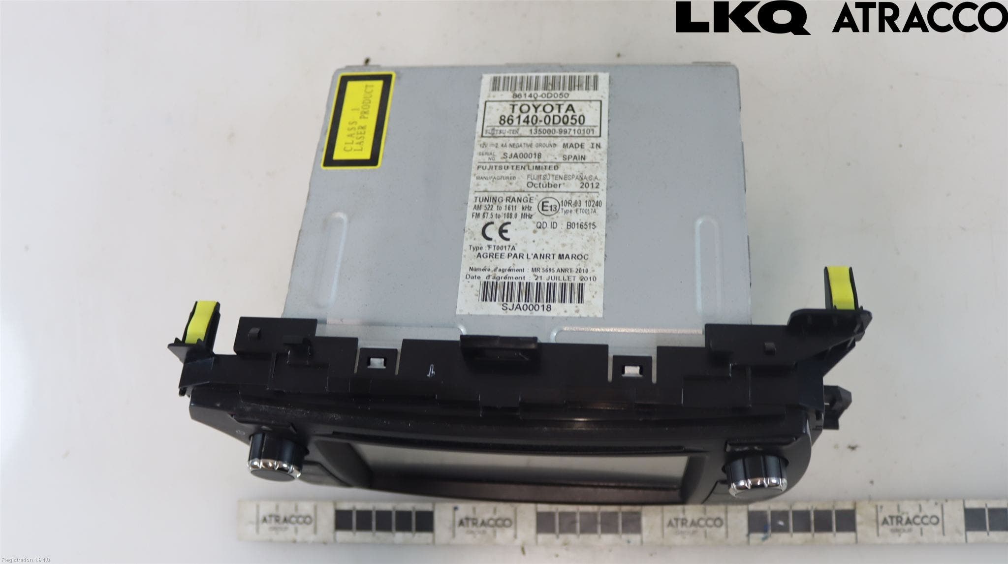 Toyota YARIS XP130 12-14 Cd Radio - Multimediapanel