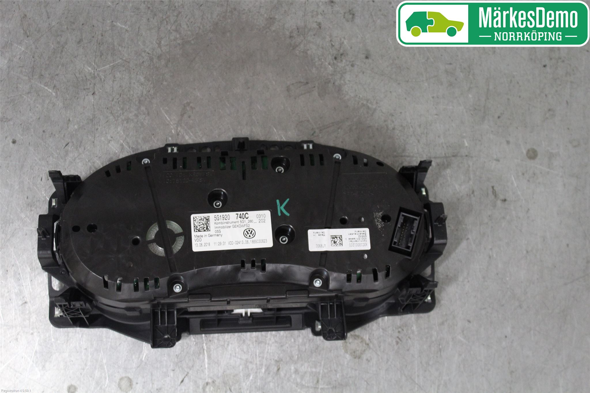 Volkswagen VW GOLF / E-GOLF VII 13-20 Instrument Komb