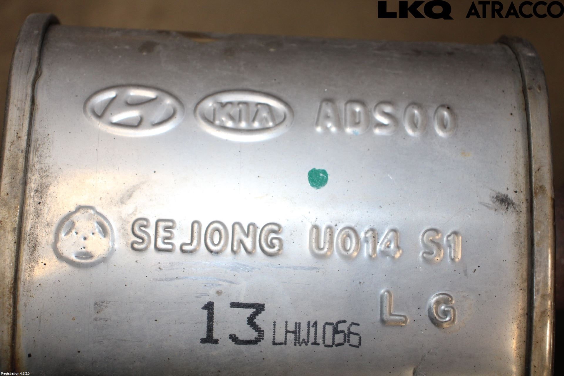 Hyundai IONIQ AE 17-22 Avgas Mellandämpare