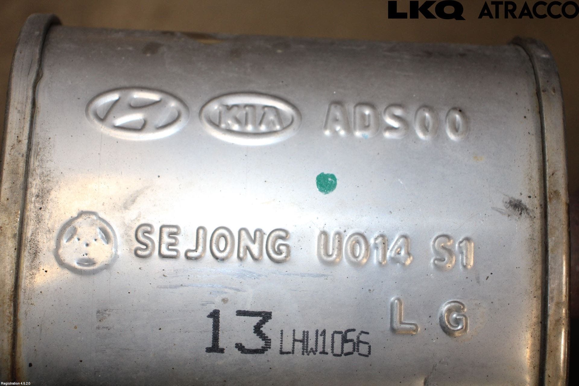 Hyundai IONIQ AE 17-22 Avgas Mellandämpare