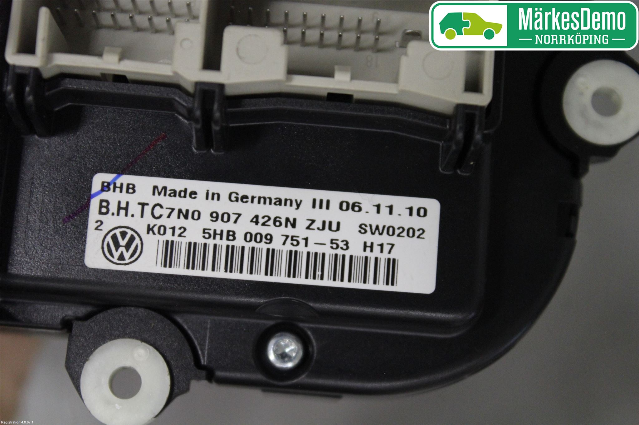 Volkswagen VW CADDY 11-15 Värmereglage