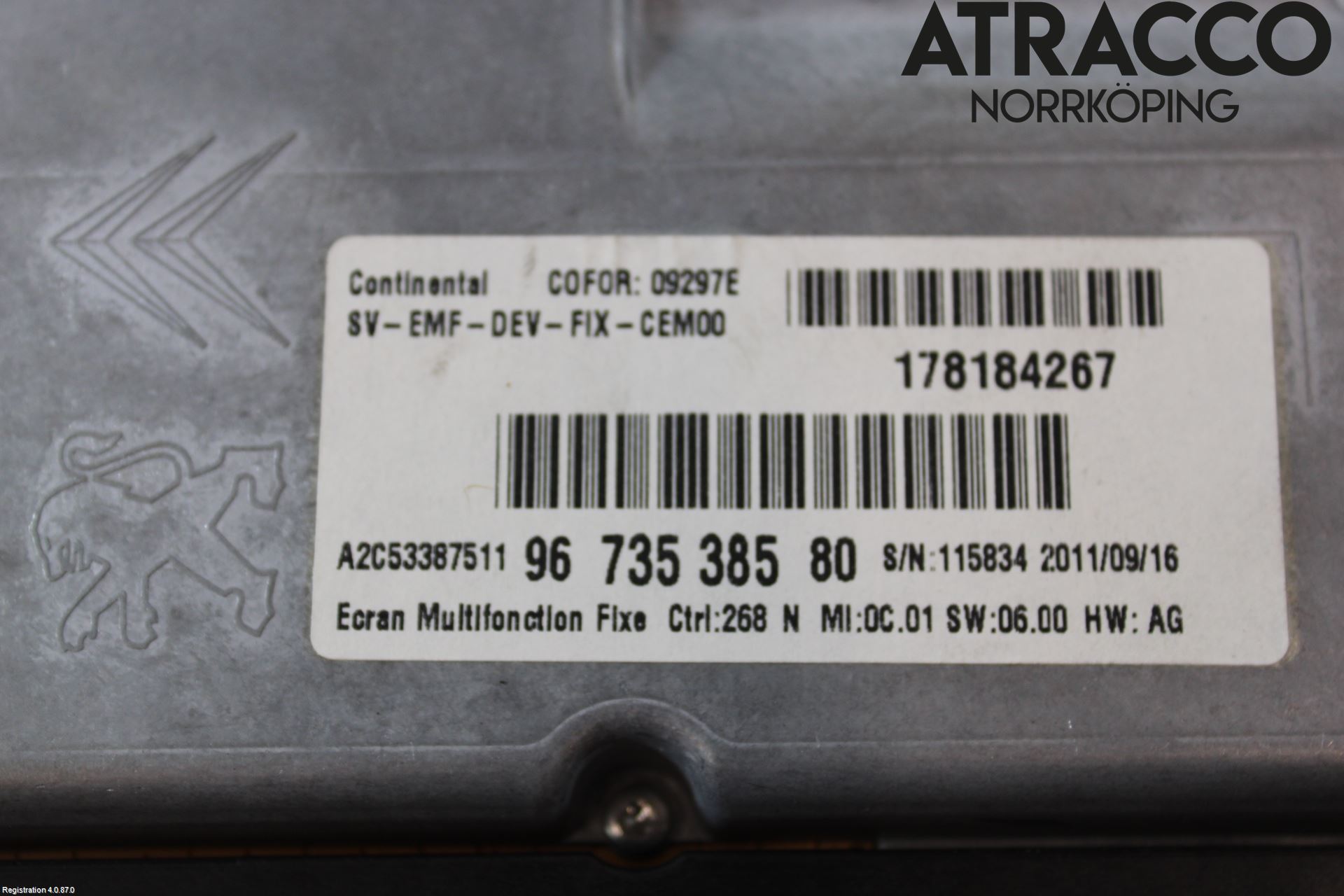 Citroen C4 PICASSO 06-13 Instrument Komb