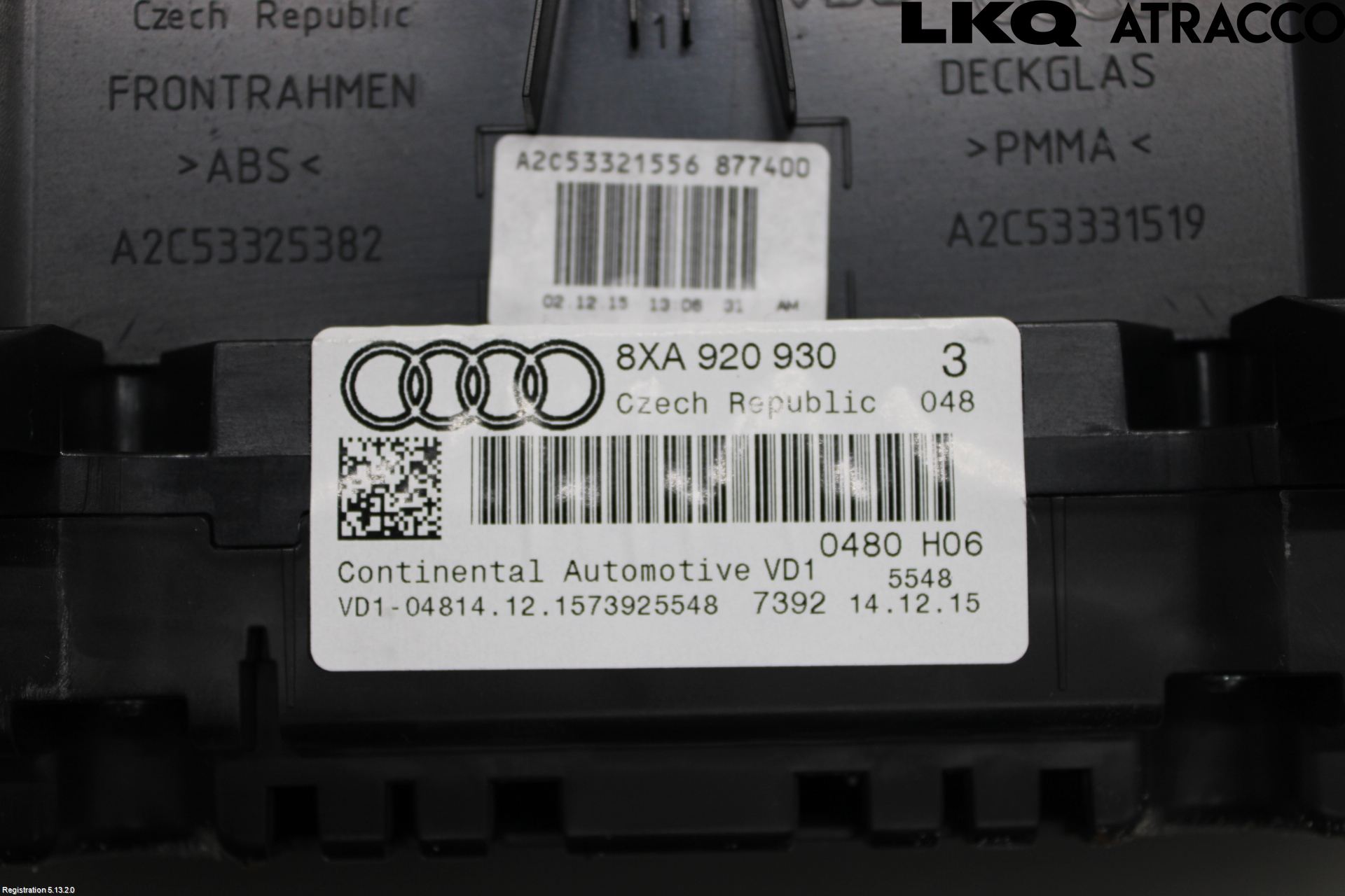 Audi A1/S1 11-18 Instrument Komb