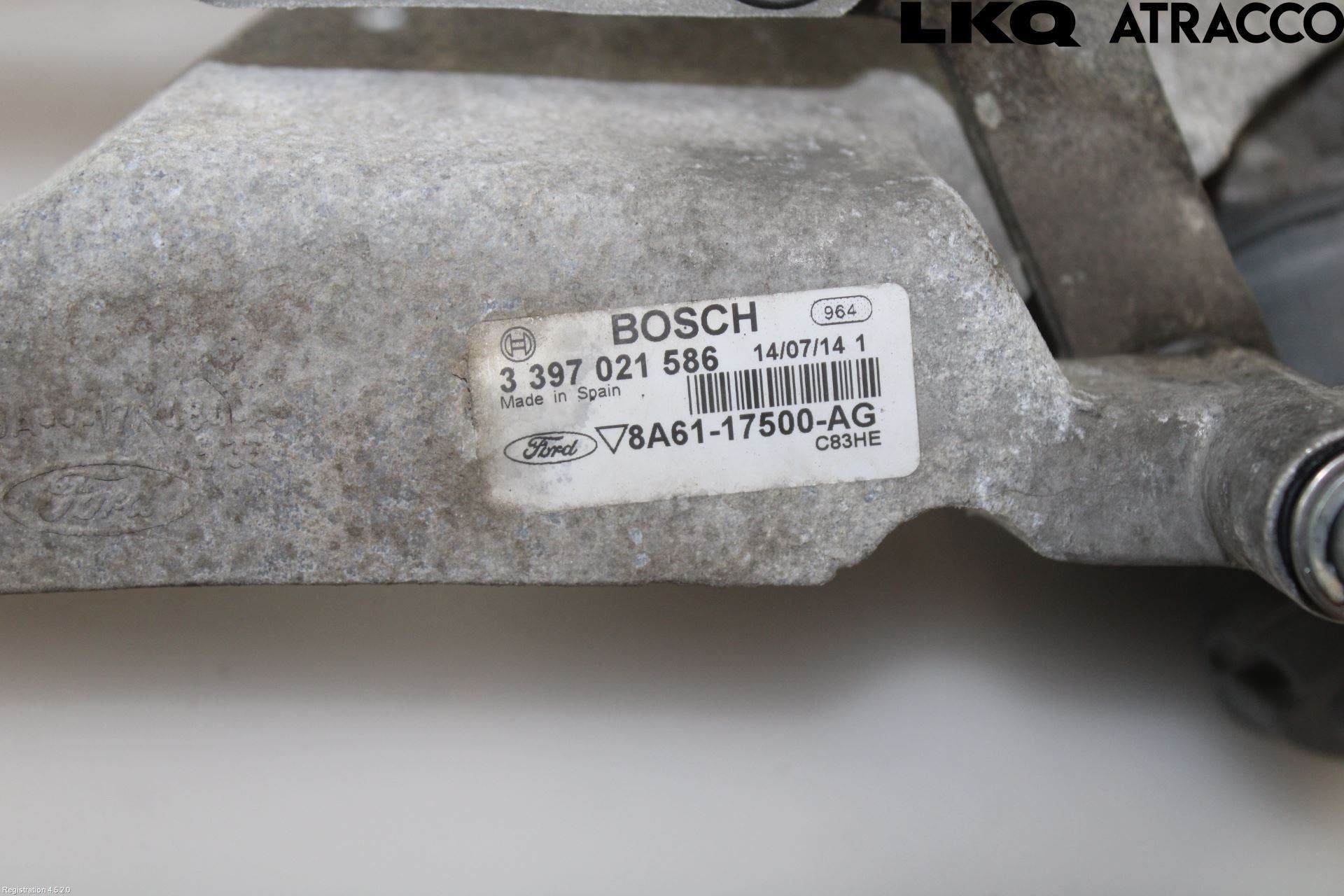 Ford FIESTA 13-17 Torkarmekanism Vindruta