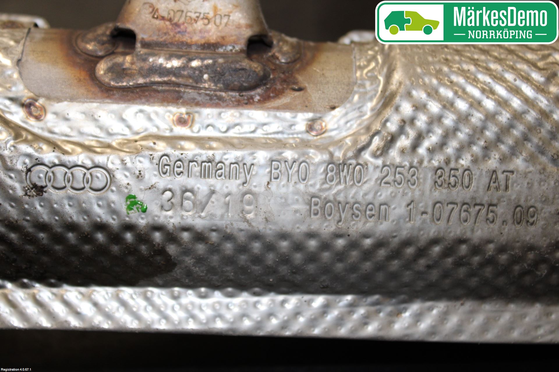 Audi A4/S4 B9 20- Avgas Främre Rör