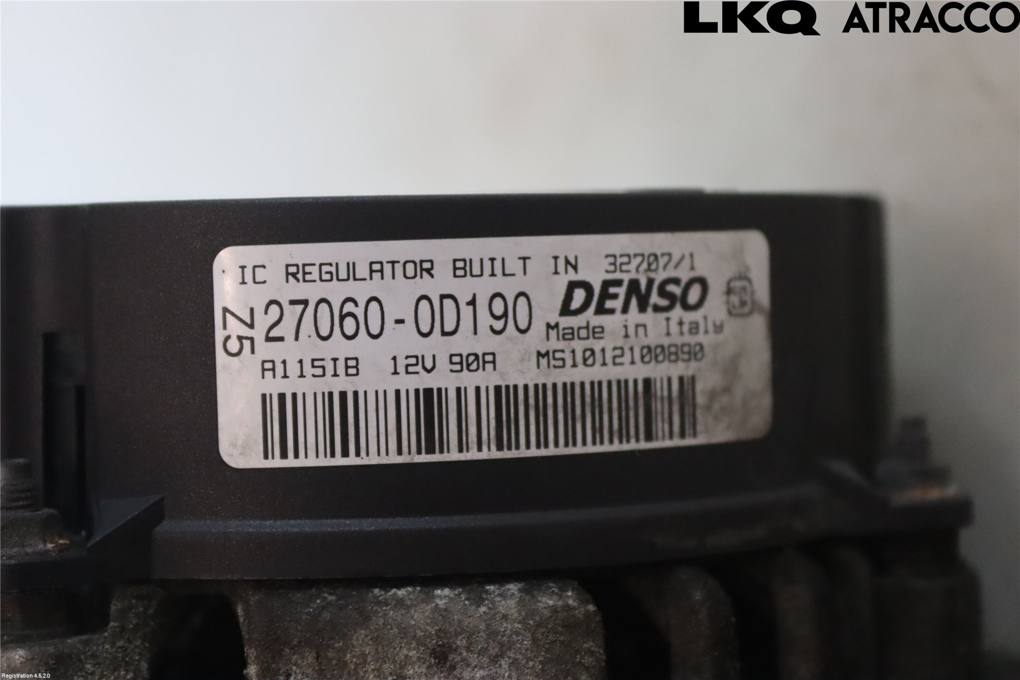 Toyota COROLLA VERSO 08-09 Generator