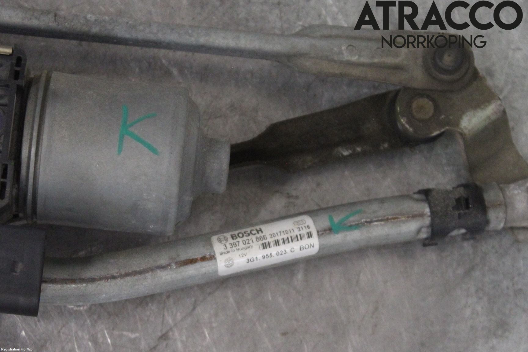 Volkswagen VW ARTEON 17- Torkarmekanism Vindruta