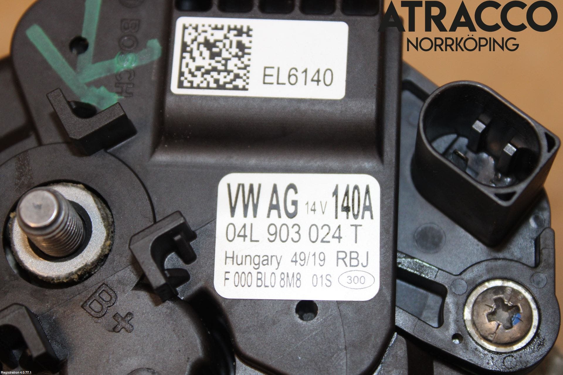 Volkswagen VW PASSAT 15-19 Generator