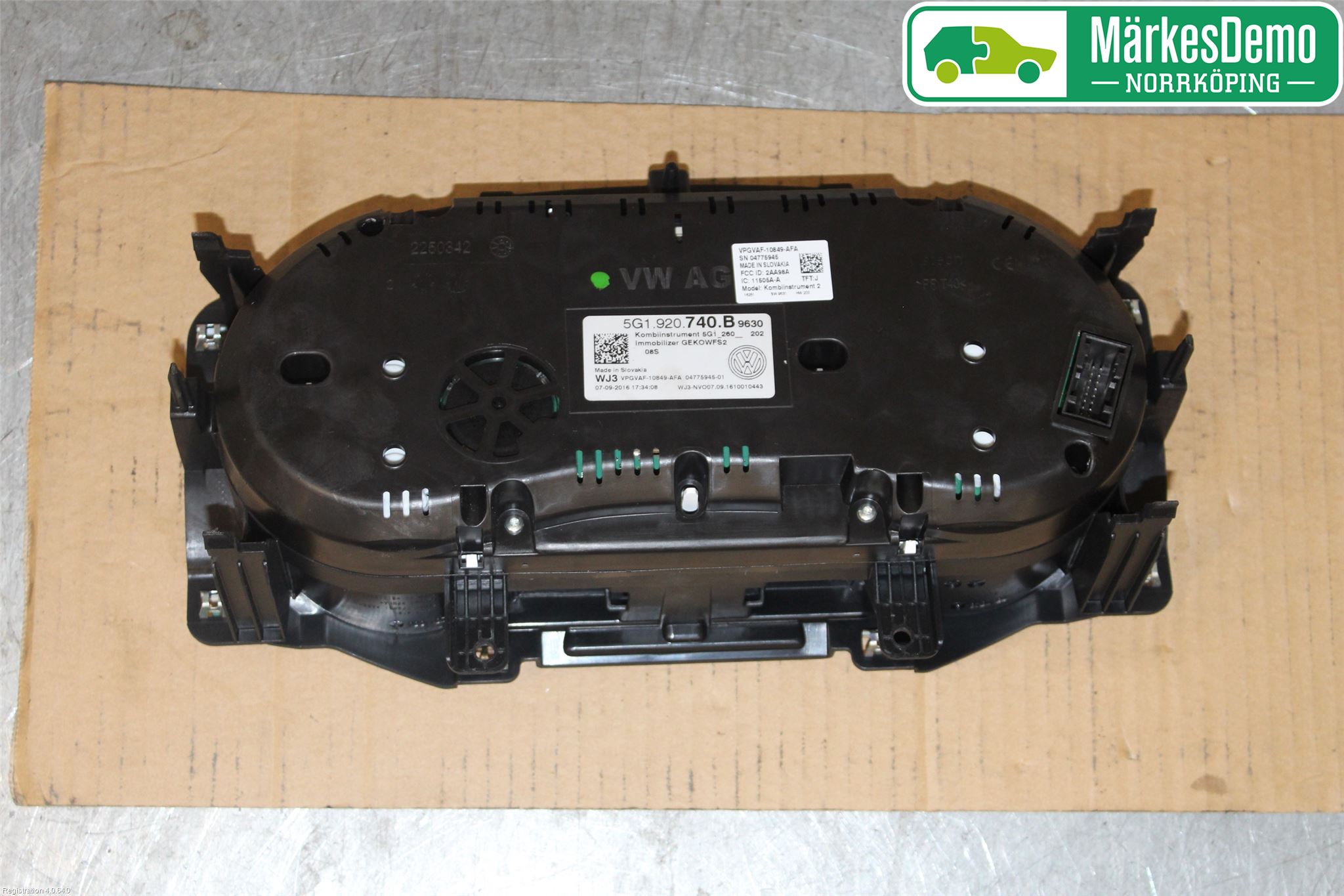 Volkswagen VW GOLF / E-GOLF VII 13-20 Instrument Komb