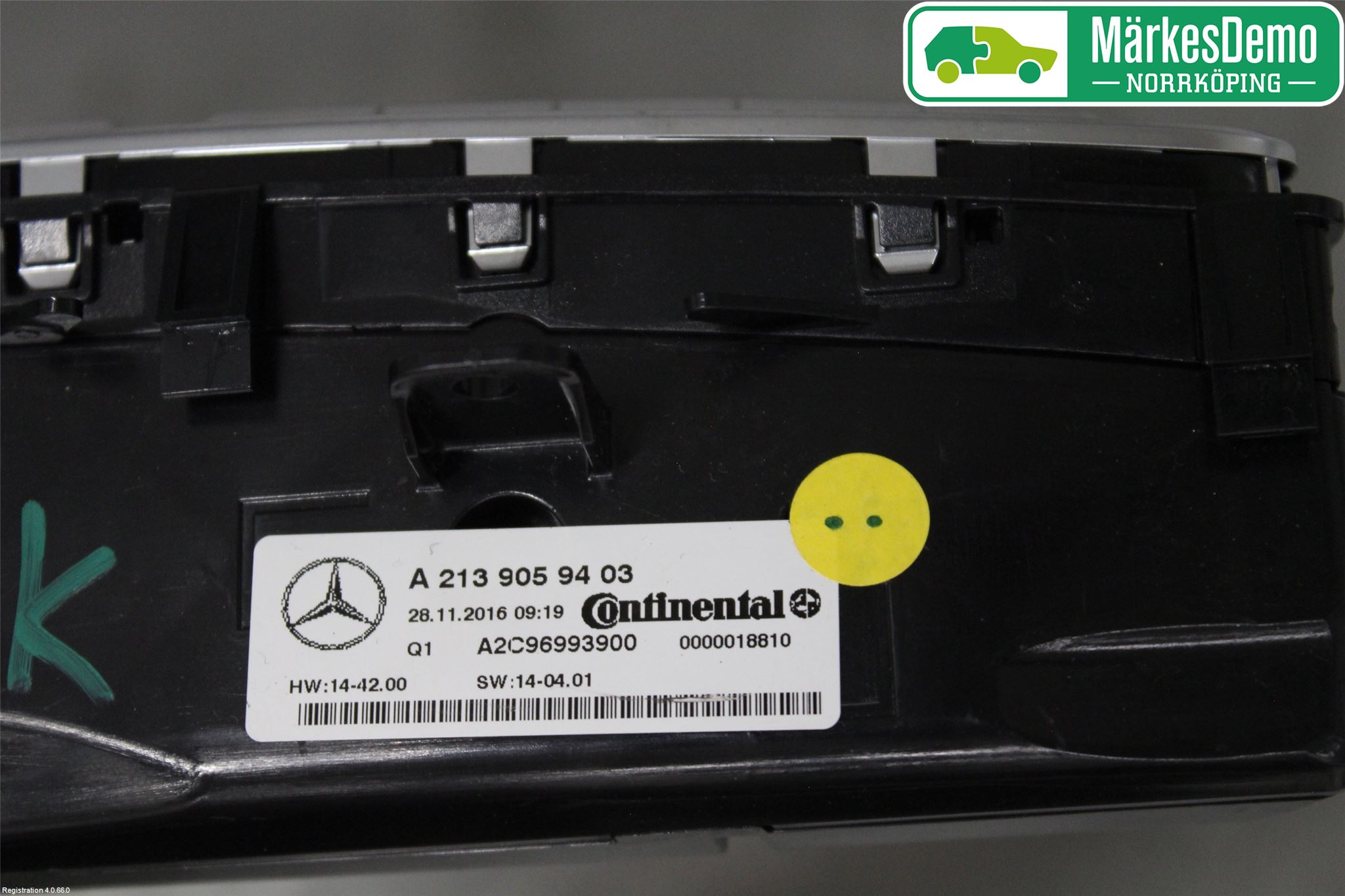 Mercedes-Benz MB E-KLASS (W213) 16-23 Värmereglage