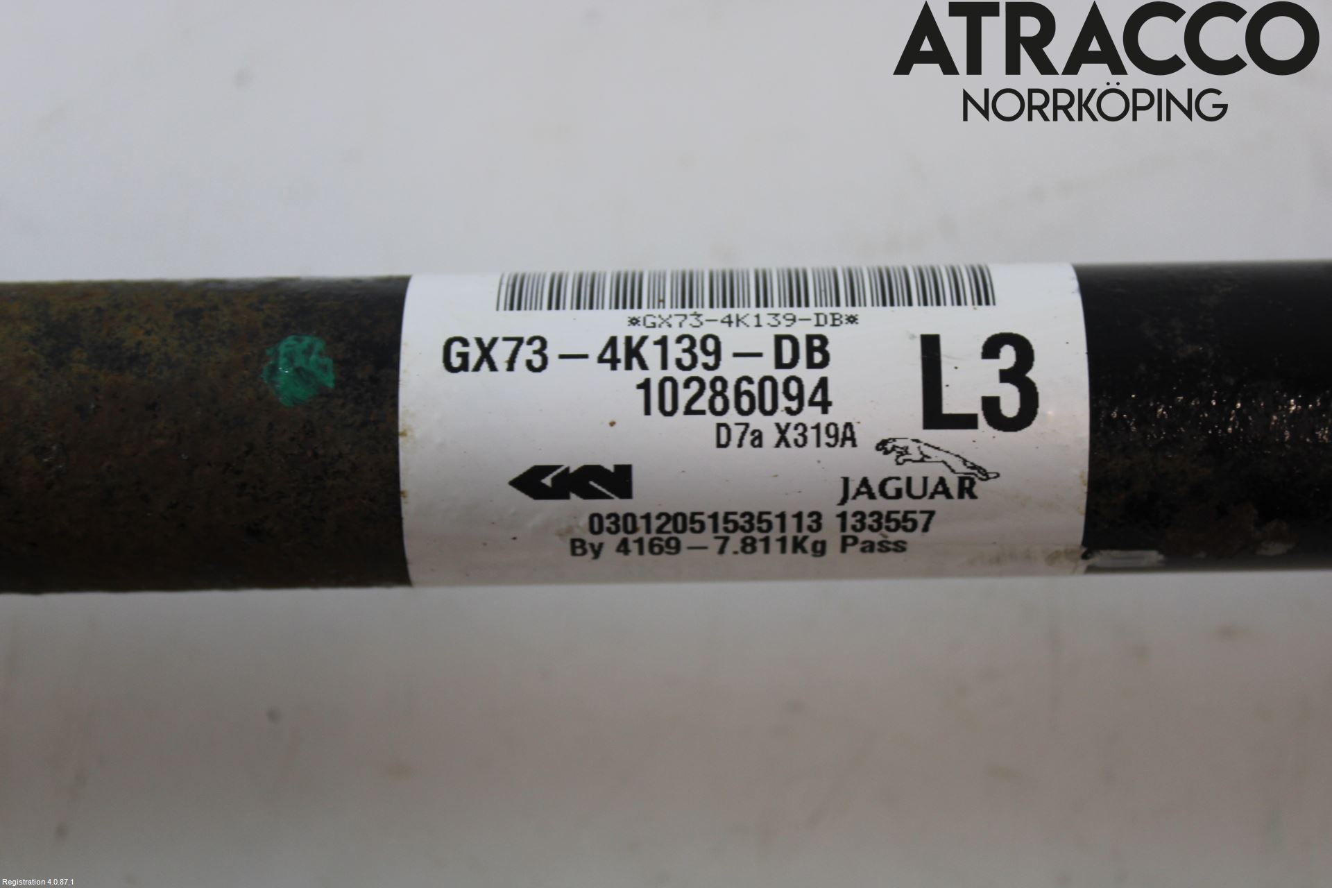 Jaguar XF (X260) 16-24 Drivaxel Bak Vänster