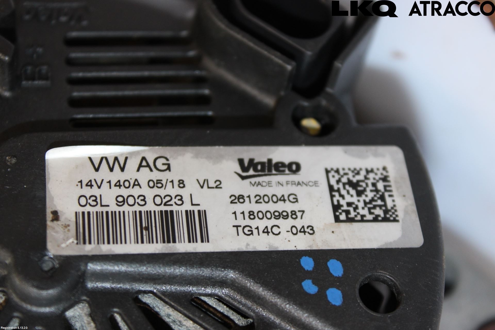Volkswagen VW CADDY 16-20 Generator