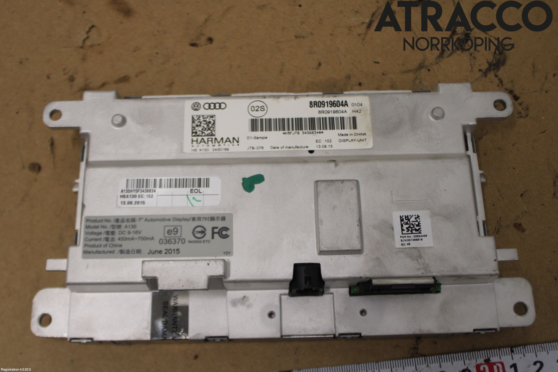 Audi A4 12-15 Multifunktionsdisplay