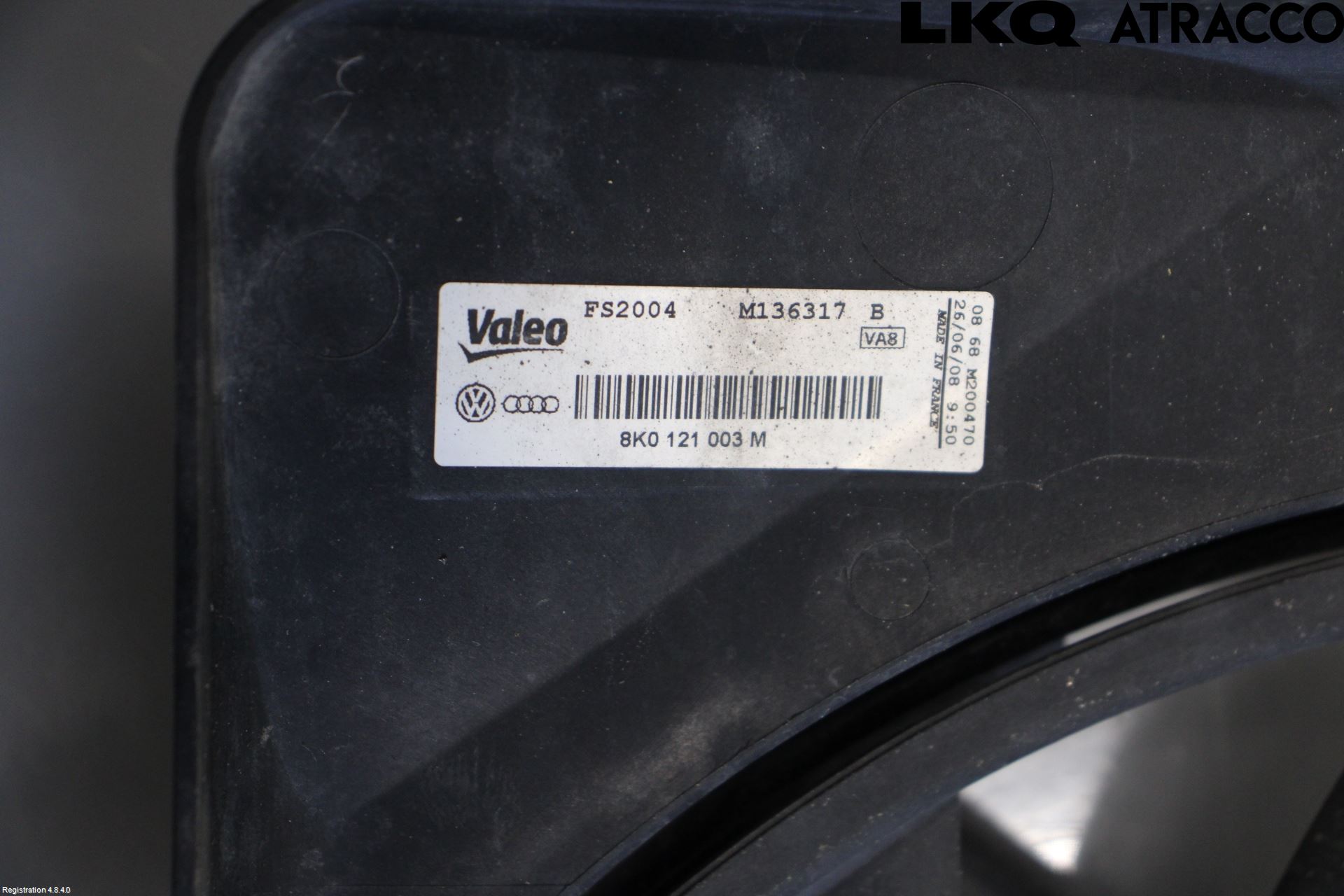 Audi A4/S4 08-11 Kylfläkt El